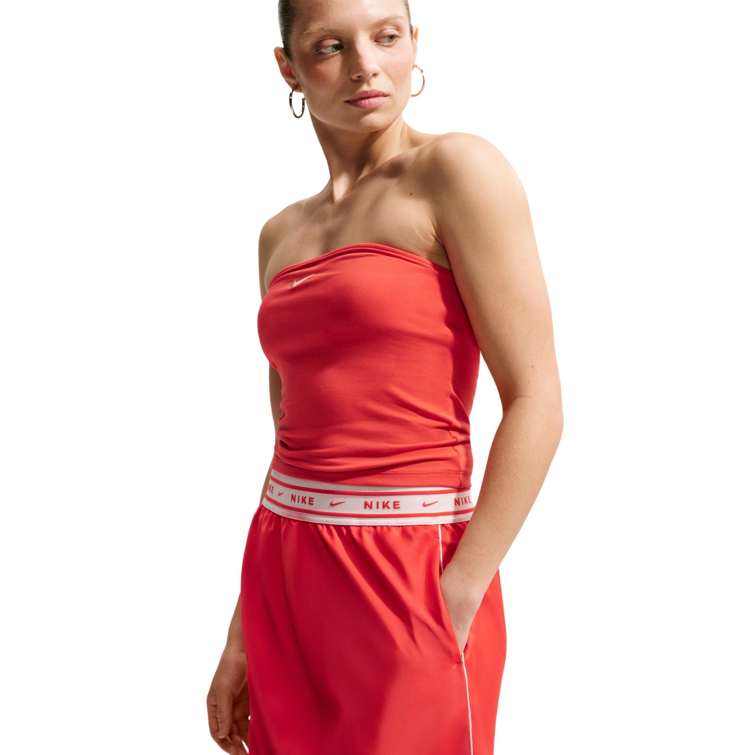 Nike Women's Sportswear Satin Skirt - CRIMSON Thumbnail View 5