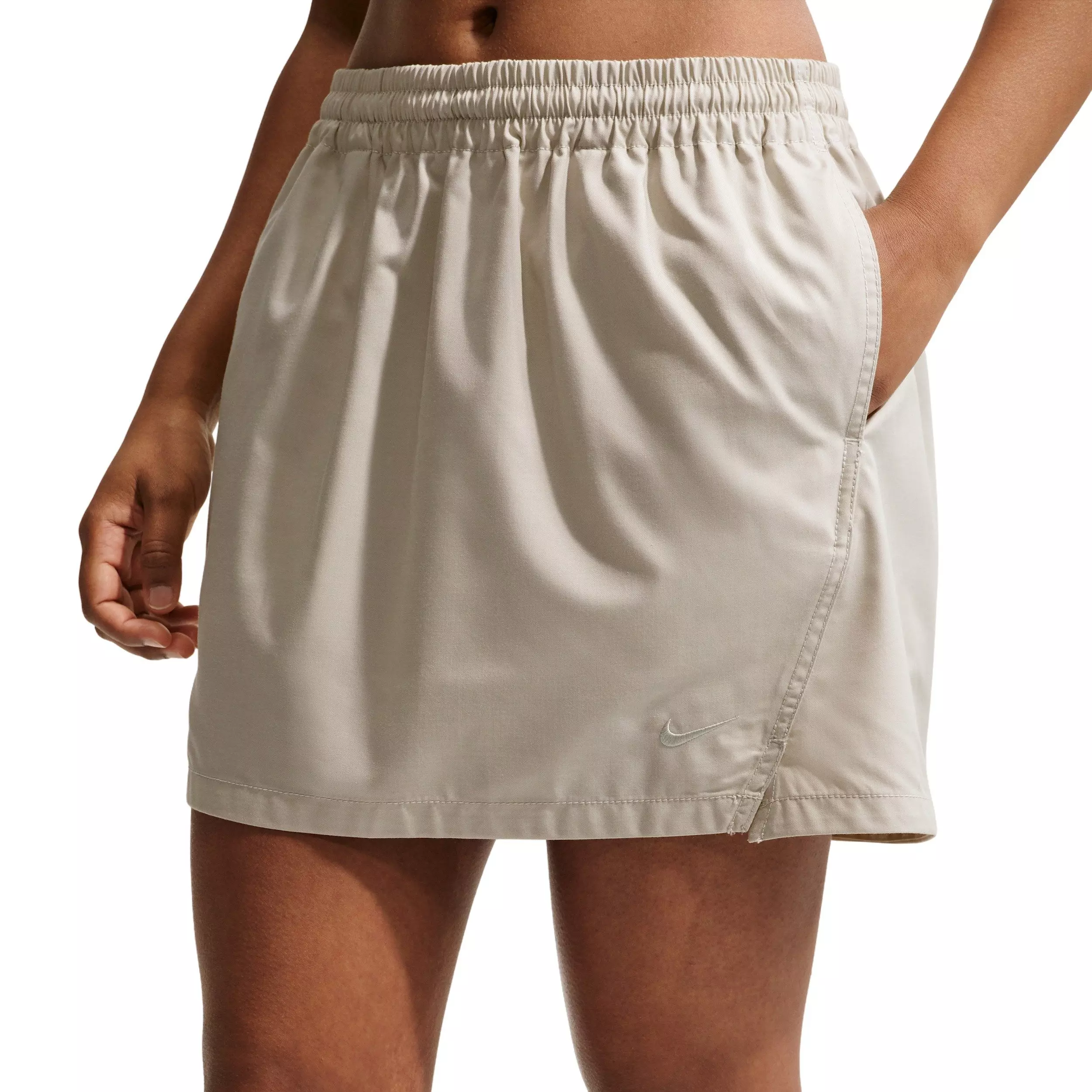 Nike Women's Sportswear Loose Woven Skirt - BEIGE