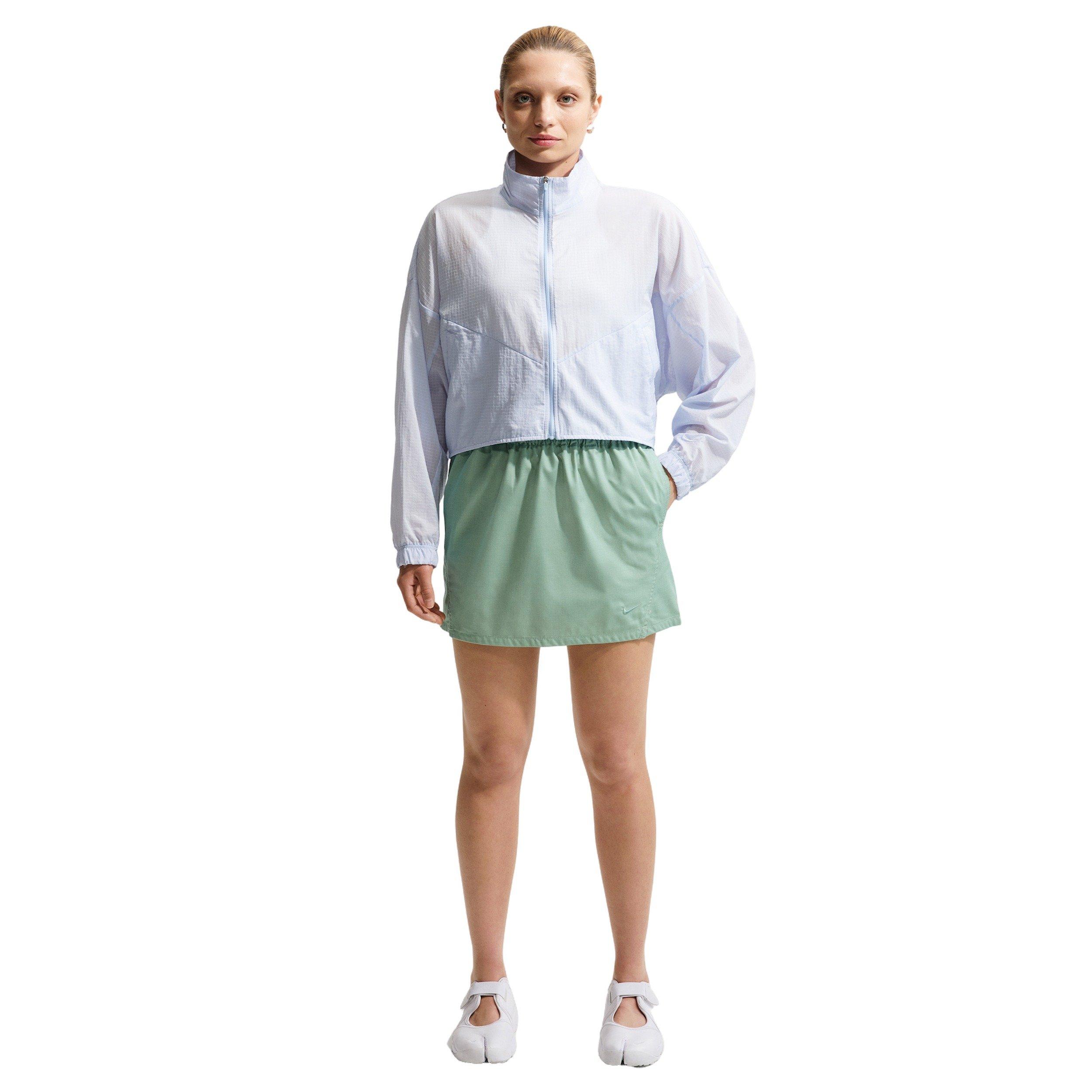 Nike Women's Sportswear Loose Woven Skirt - GREEN/GREY Thumbnail View 1