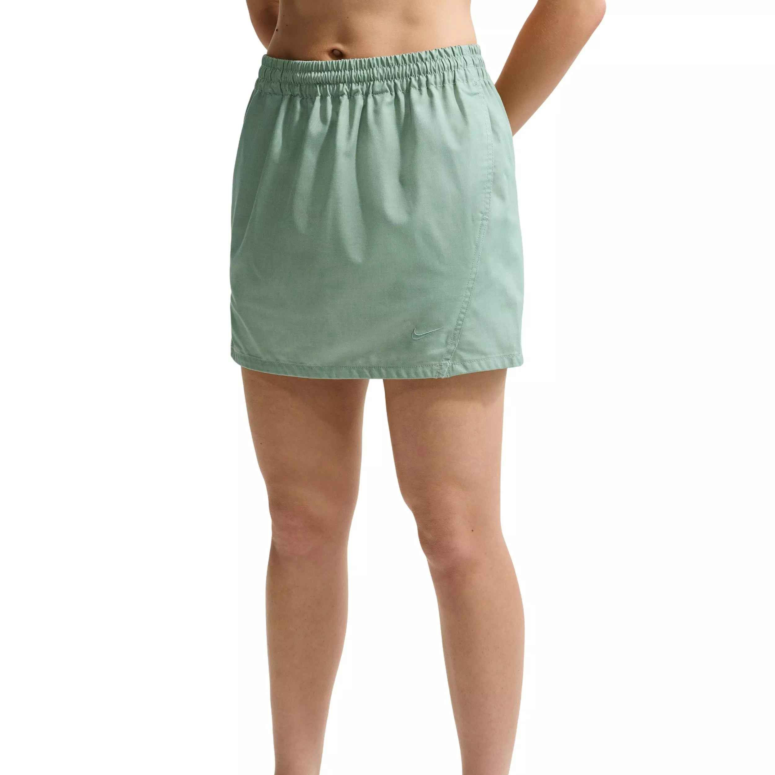 Nike Women's Sportswear Loose Woven Skirt - GREEN/GREY