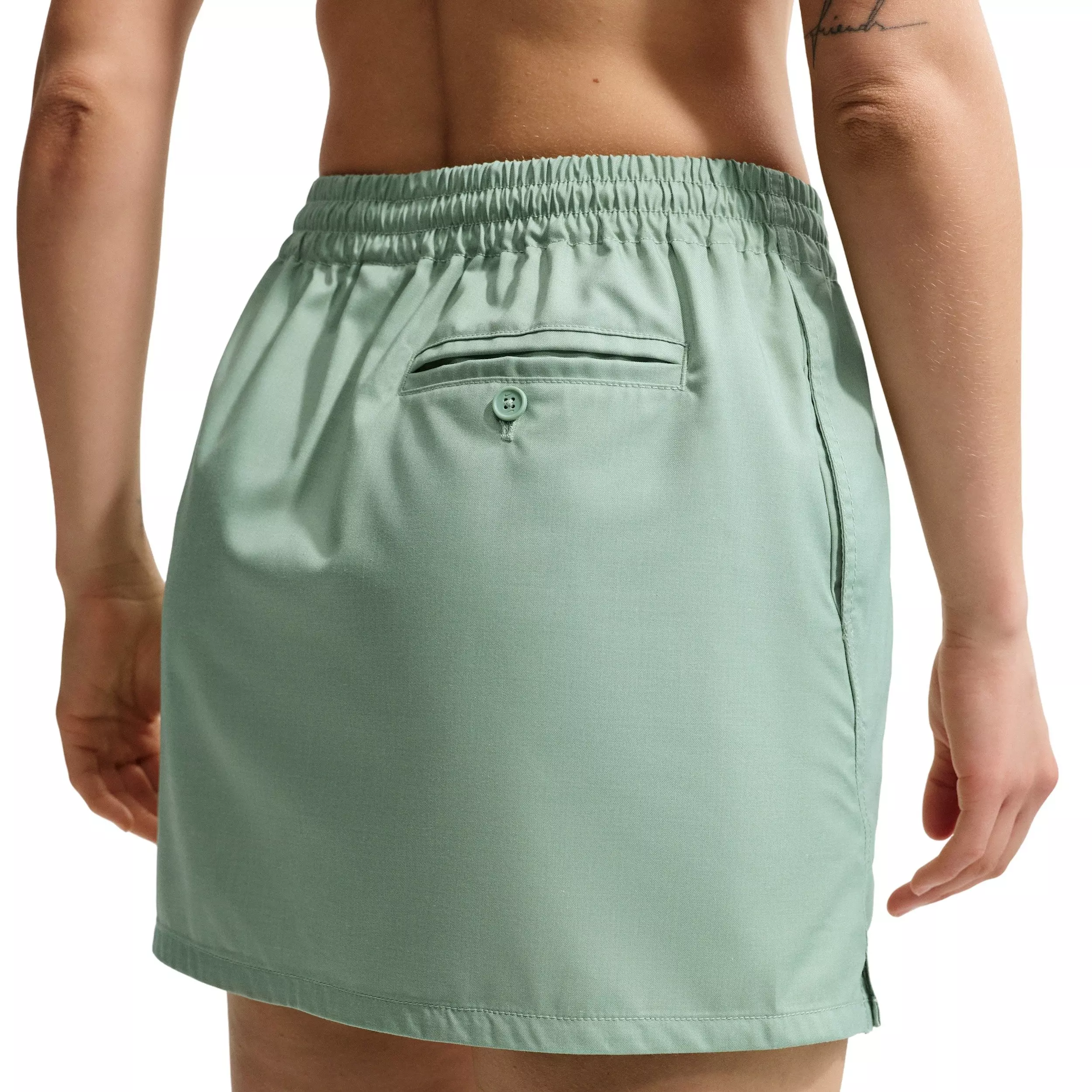 Nike Women's Sportswear Loose Woven Skirt - GREEN/GREY