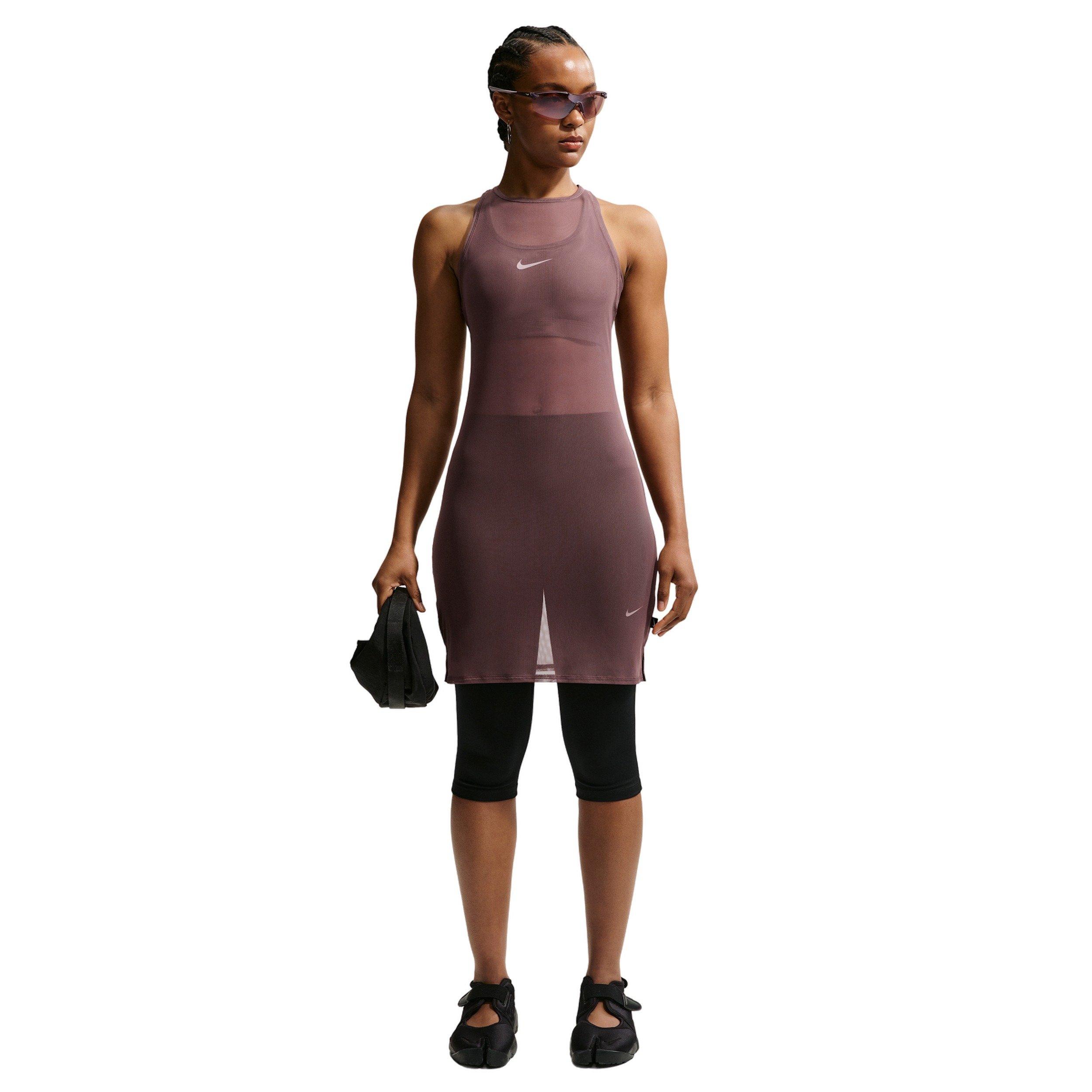 Nike Women's Sportswear Tight Sheer Tank Dress - PURPLE Thumbnail View 1