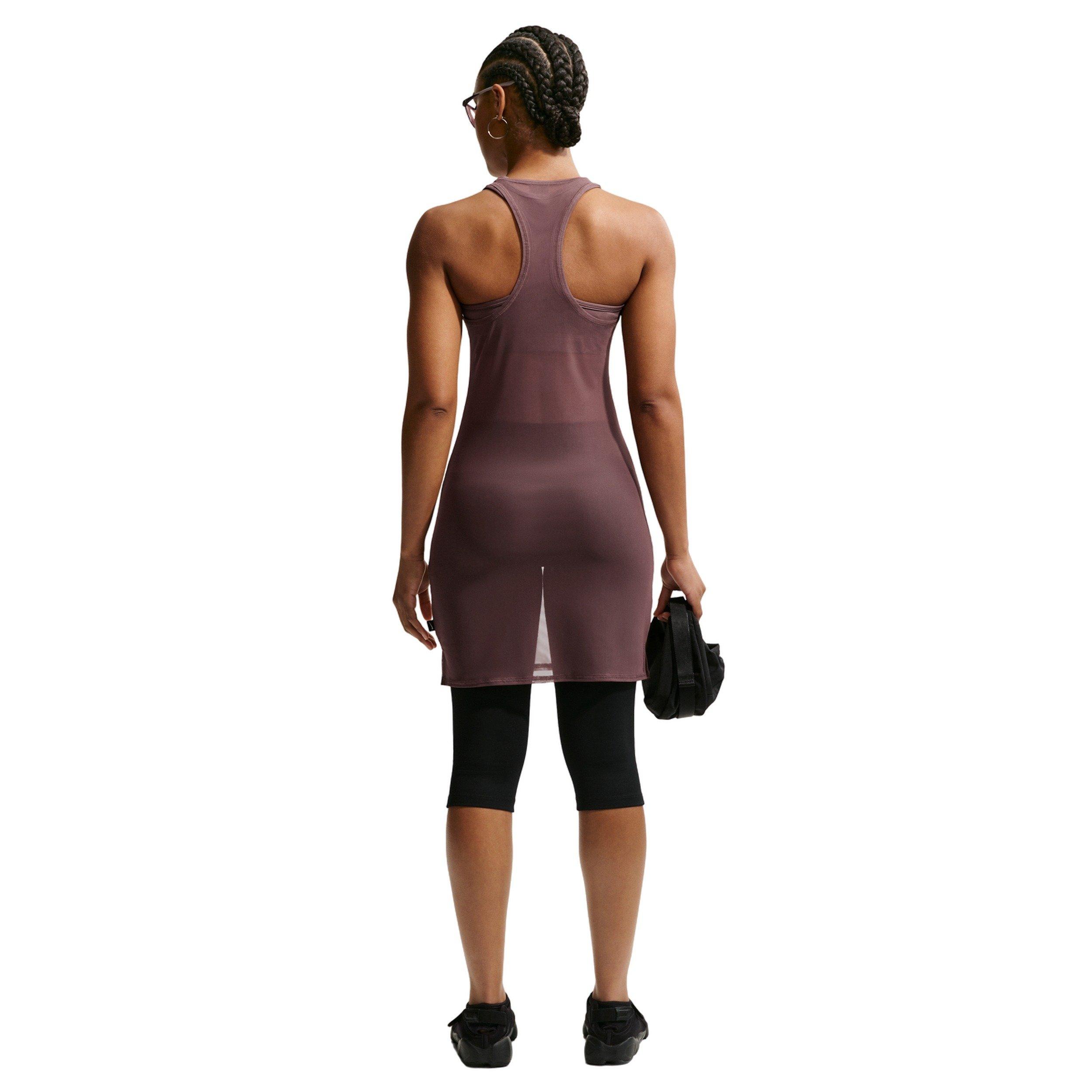 Nike Women's Sportswear Tight Sheer Tank Dress - PURPLE Thumbnail View 2