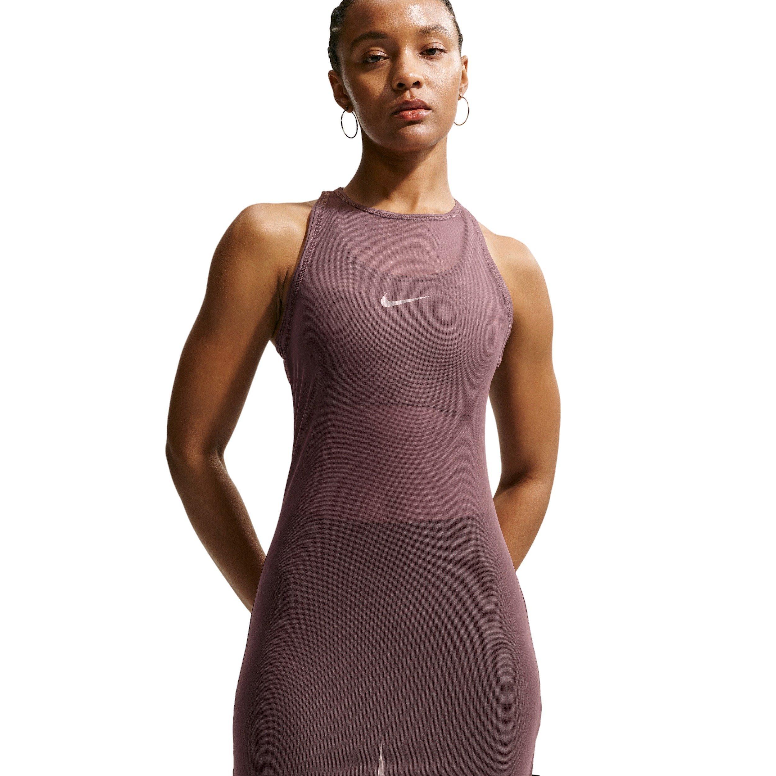 Nike Women's Sportswear Tight Sheer Tank Dress - PURPLE Thumbnail View 3