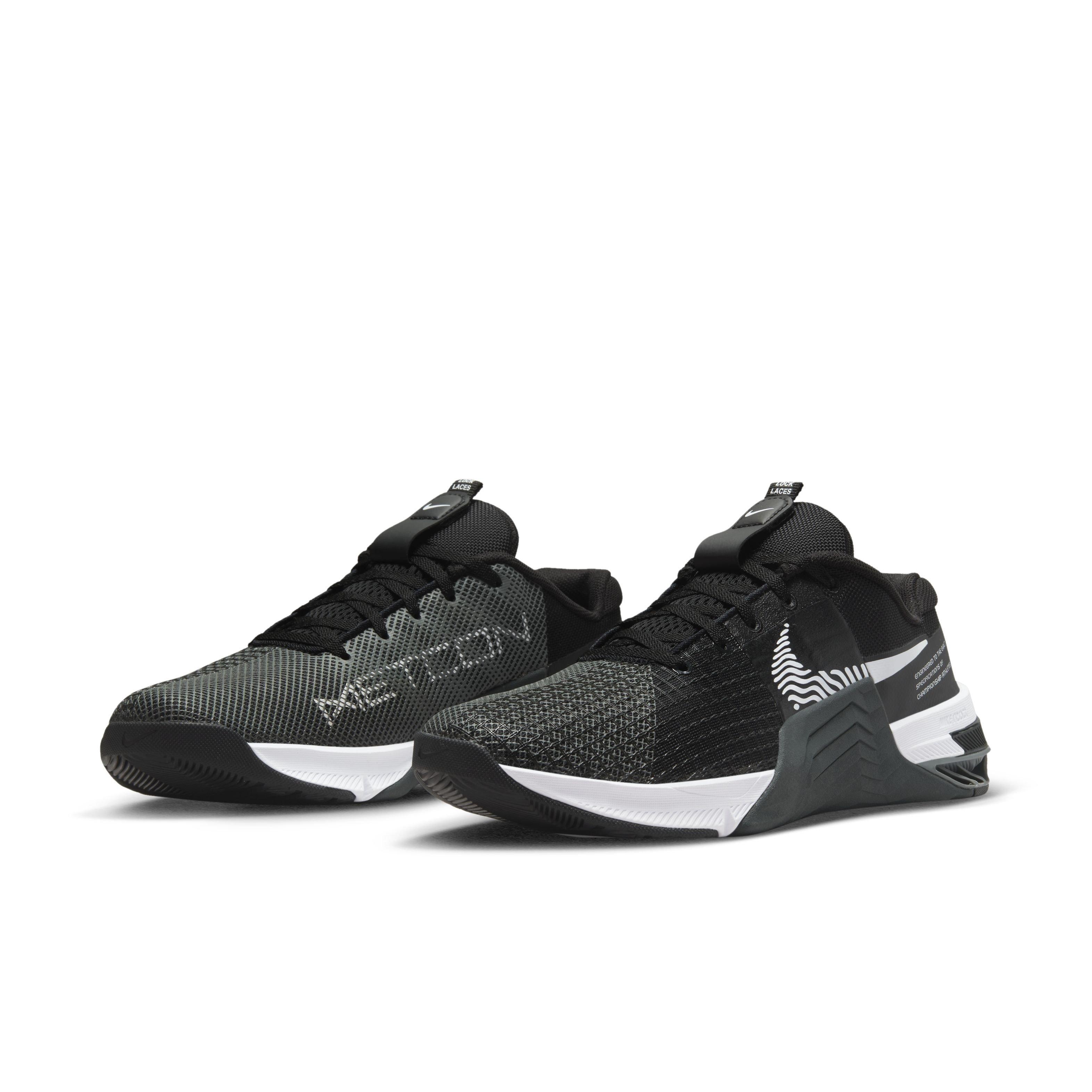 Nike Metcon 8 Grade School Boys' "Black/White/Dark Smoke Grey/Smoke Grey" Training Shoe
