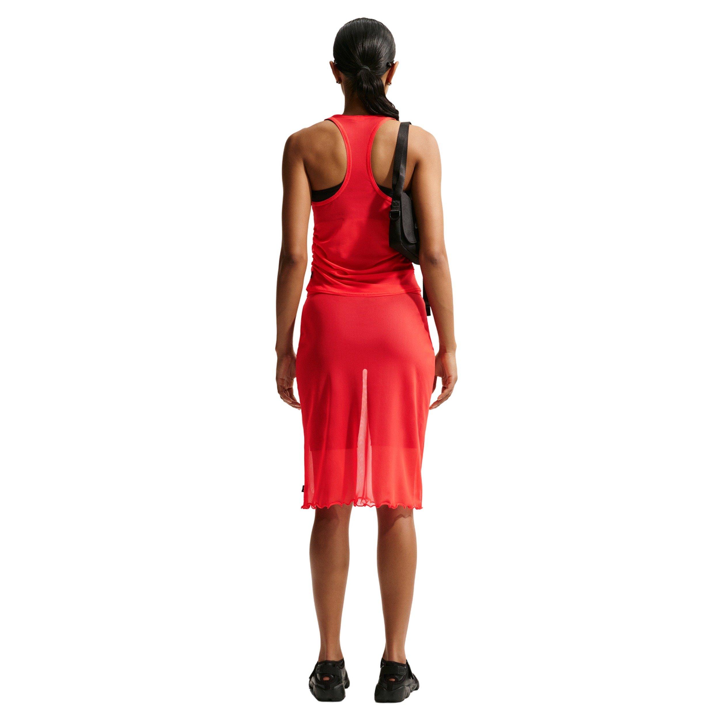 Nike Women's Sportswear Slim Sheer Skirt - CRIMSON Thumbnail View 2