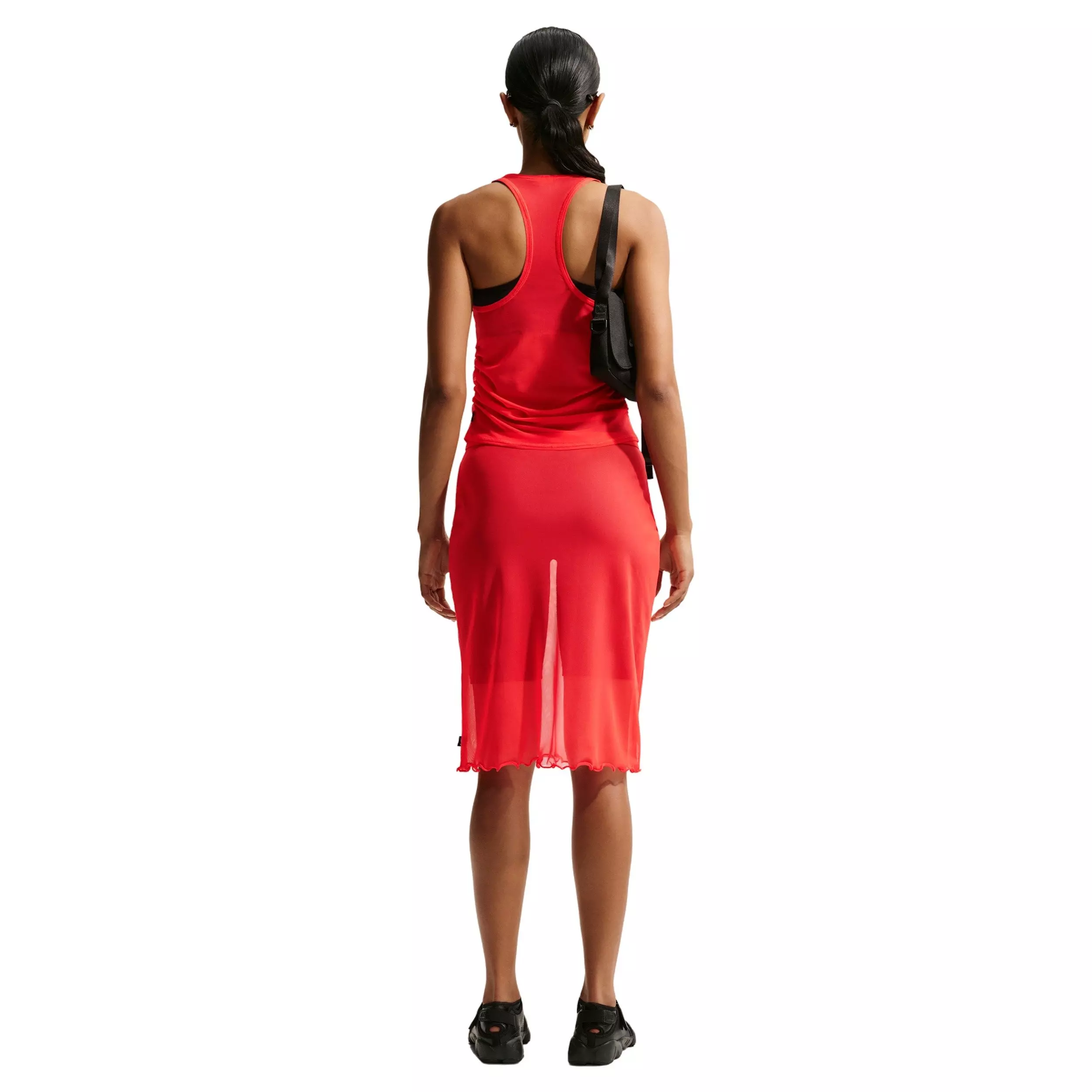 Nike Women's Sportswear Slim Sheer Skirt - CRIMSON