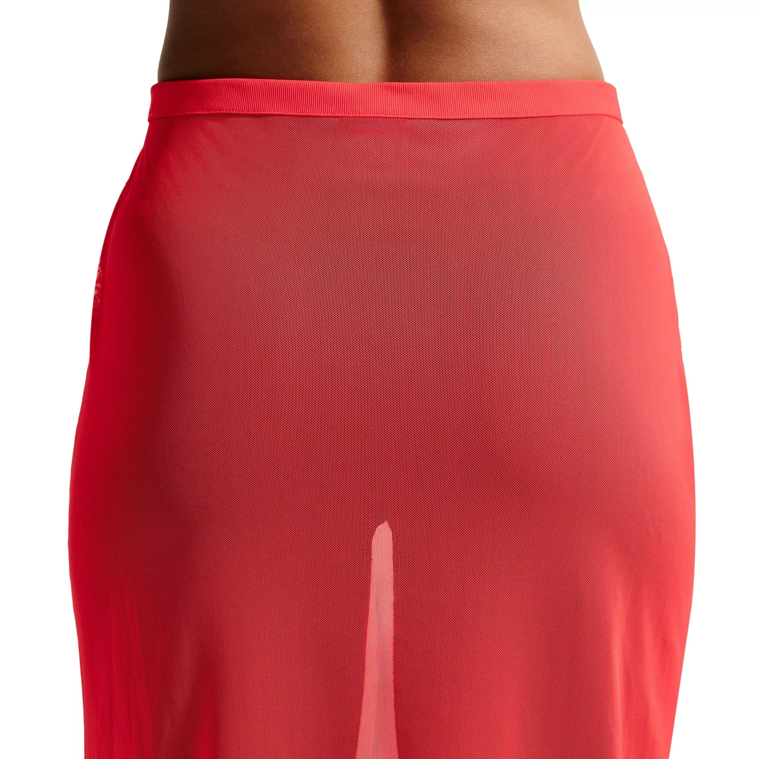 Nike Women's Sportswear Slim Sheer Skirt - CRIMSON
