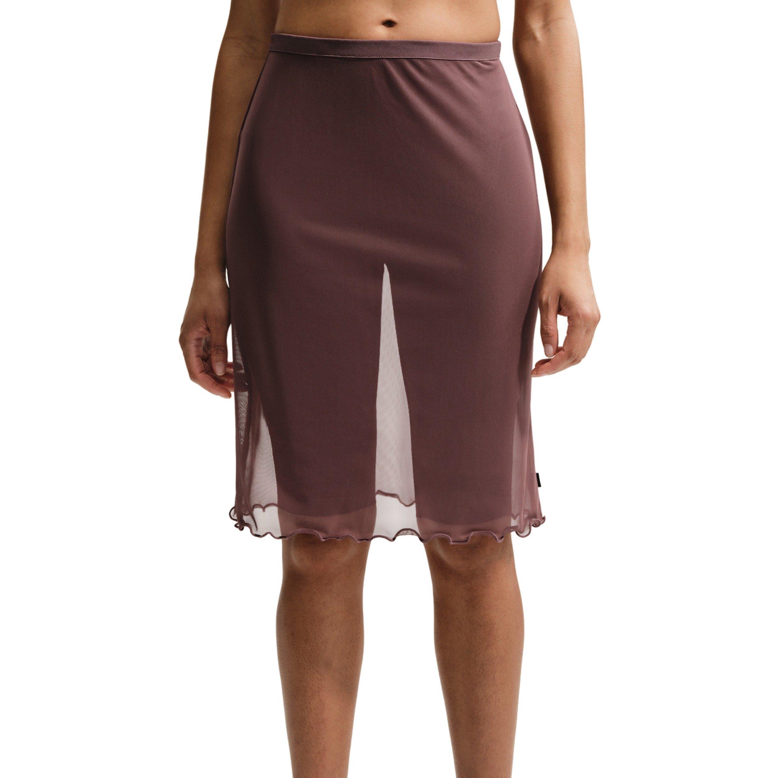 Nike Women's Sportswear Slim Sheer Skirt - PURPLE Thumbnail View 3