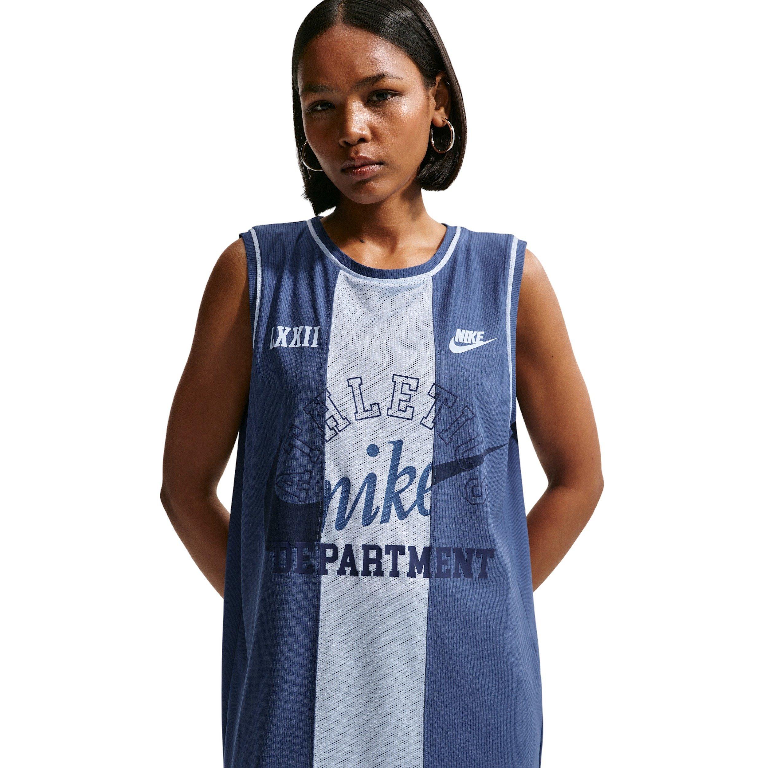 Nike Women's Loose Heritage Jersey Dress - NAVY/BLUE Thumbnail View 3