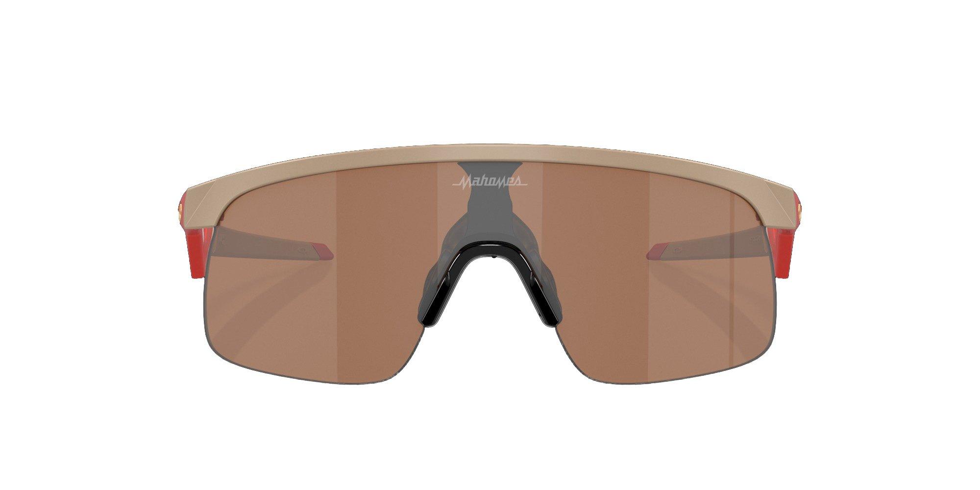 Oakley Resistor x Patrick Mahomes II Sunglasses (Youth Fit) -Tungsten Lenses & Terrain Tan Frame