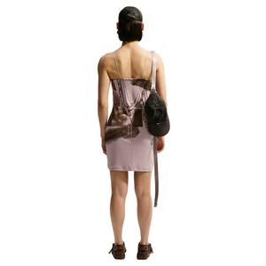 Nike Women's Sportswear Chill Knit Tight Mini-Rib Cami Dress - Lt Brown