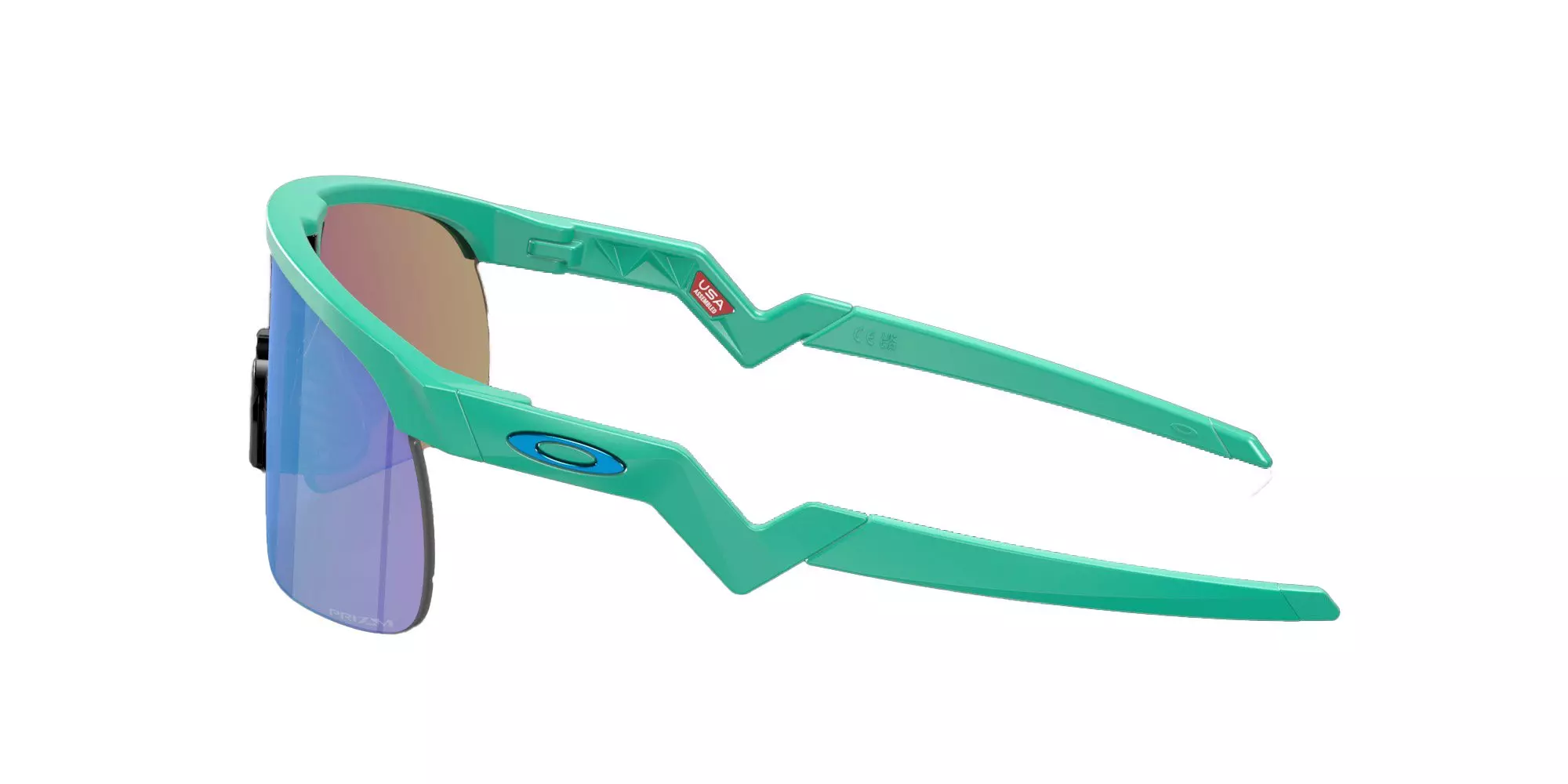 Oakley Resistor Sunglasses (Youth Fit) - Prizm Sapphire Lenses and Matte Celeste Frame - BLUE