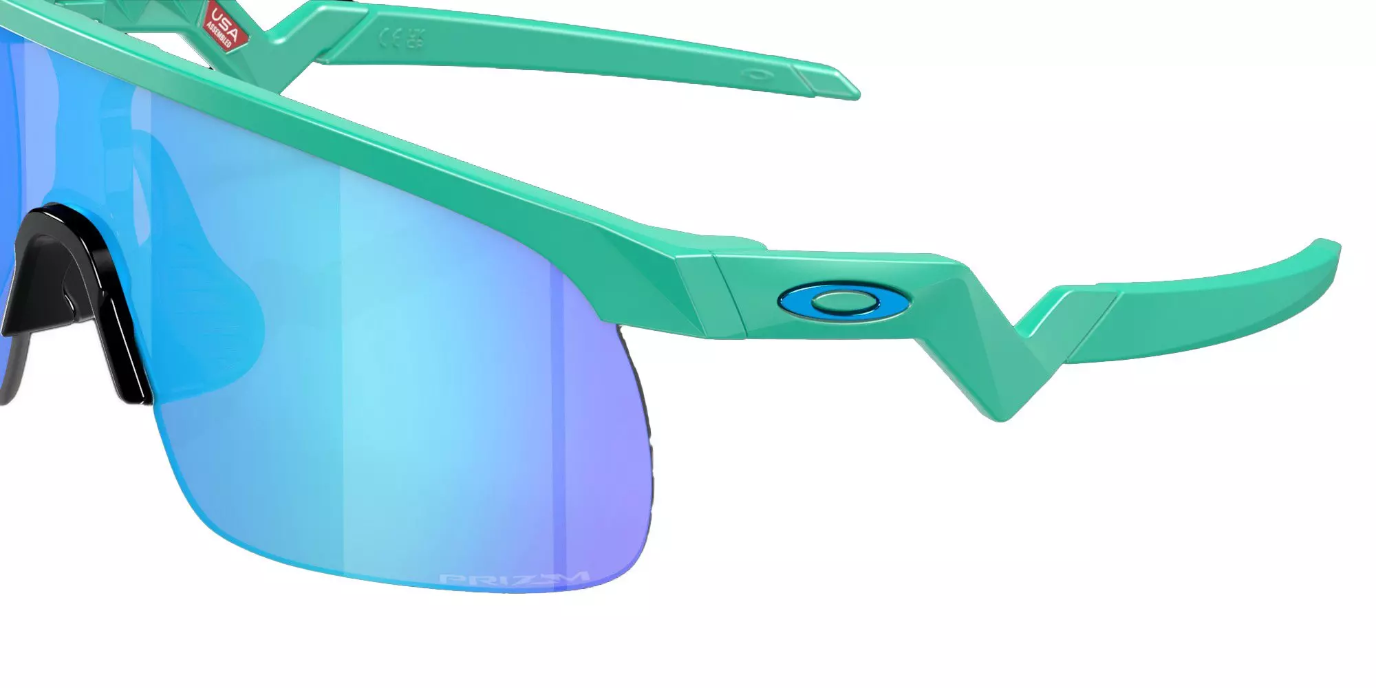 Oakley Youth Resistor Prizm Sapphire Sunglasses &ndash; Matte Celeste - BLUE