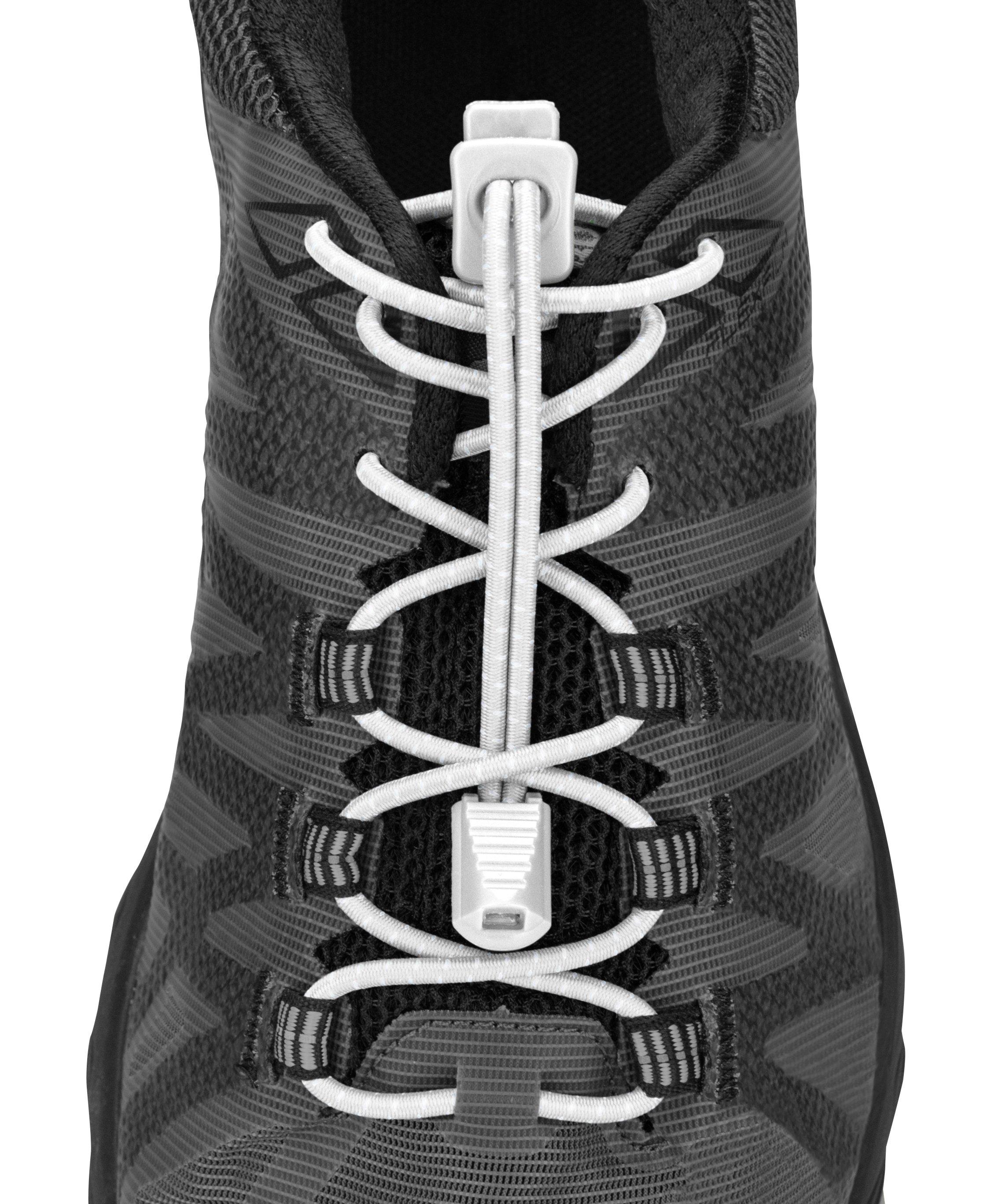 Nathan Elastic Non-Tie Lock Laces - WHITE