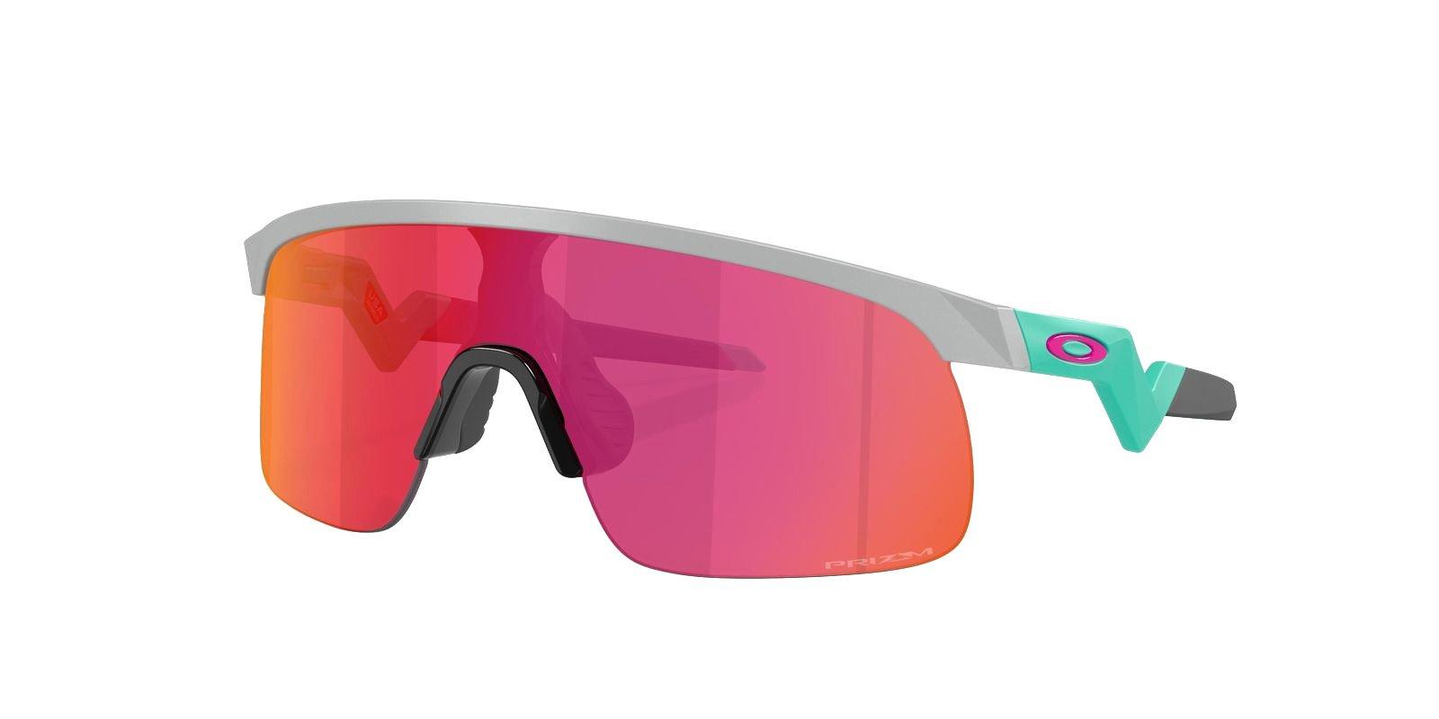 Oakley Youth Resistor Prizm Field Sunglasses &ndash; Matte Fog - GREY Thumbnail View 1