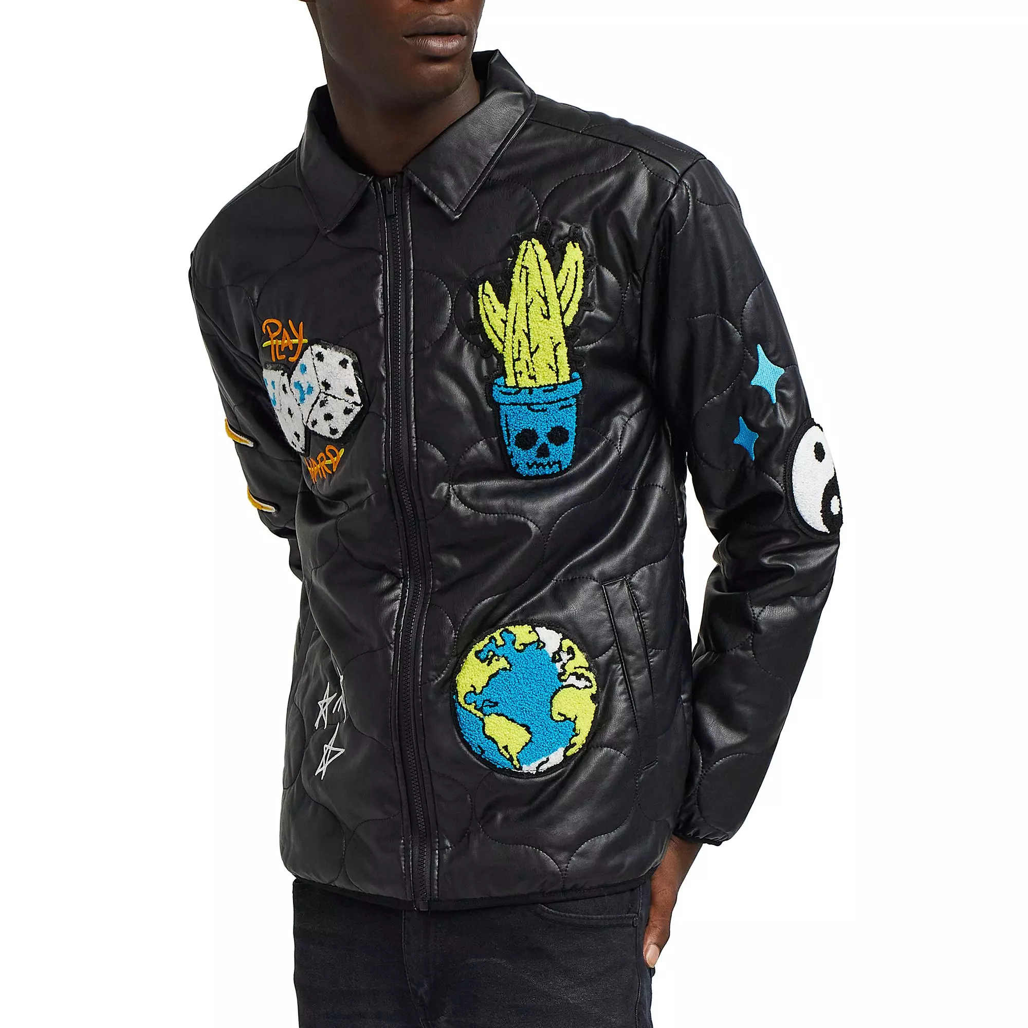 Reason Men's Santa Fe Quilted Jacket - Black - BLACK