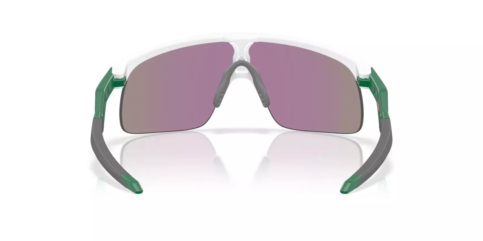 Oakley Youth Resistor Prizm Jade Sunglasses - Matte White - WHITE/GREEN
