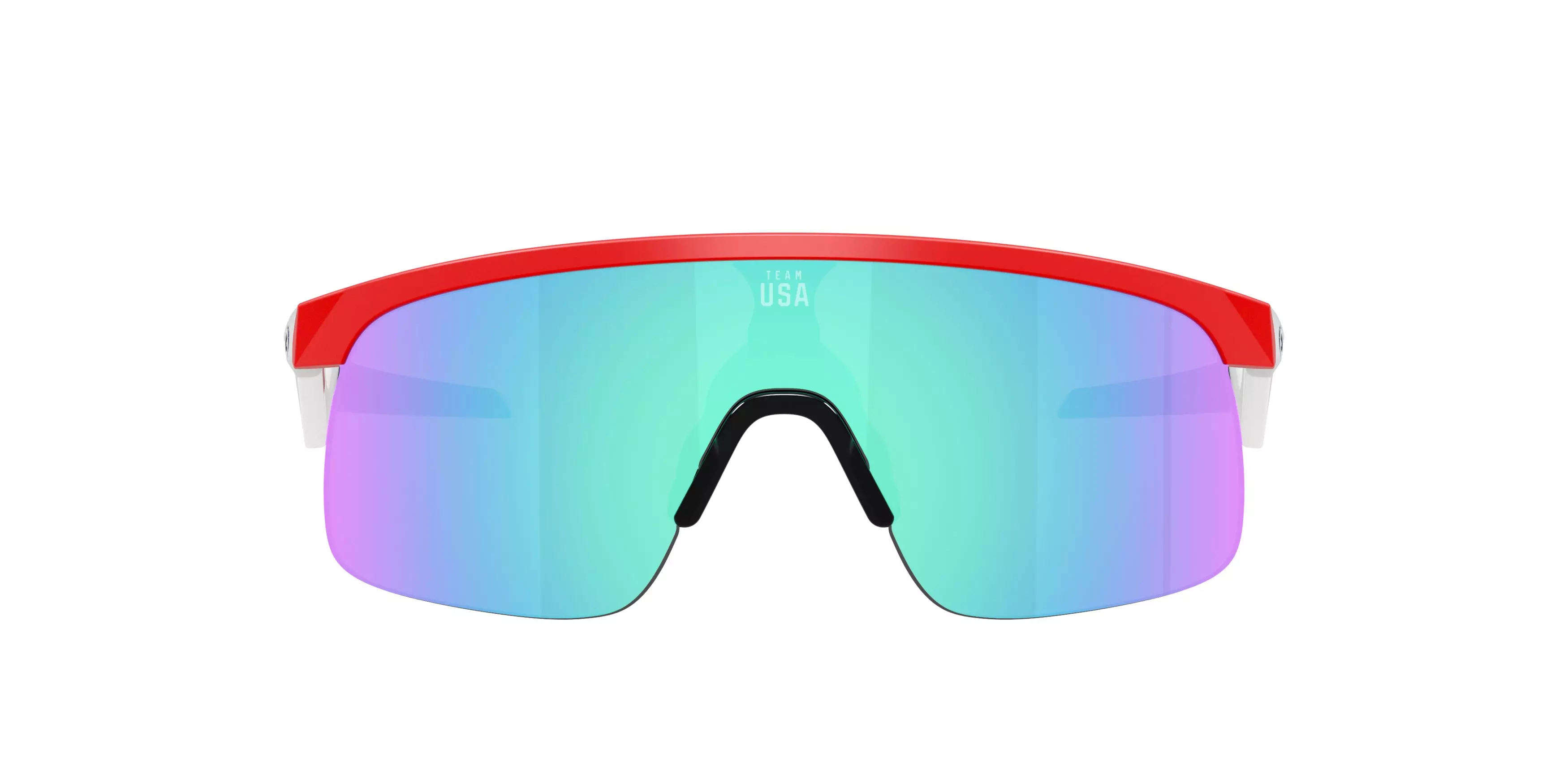 Oakley Resistor Team USA Sunglasses (Youth Fit) - Prizm Sapphire Lenses and Matte Redline Frame - RED/WHITE/BLUE
