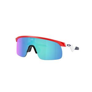 Oakley Youth Resistor Team USA Prizm Sapphire Sunglasses - Matte Redline - RED/WHITE/BLUE