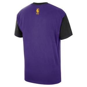 Nike Men's NBA Courtside CE LA Lakers SS Colorblock T-Shirt