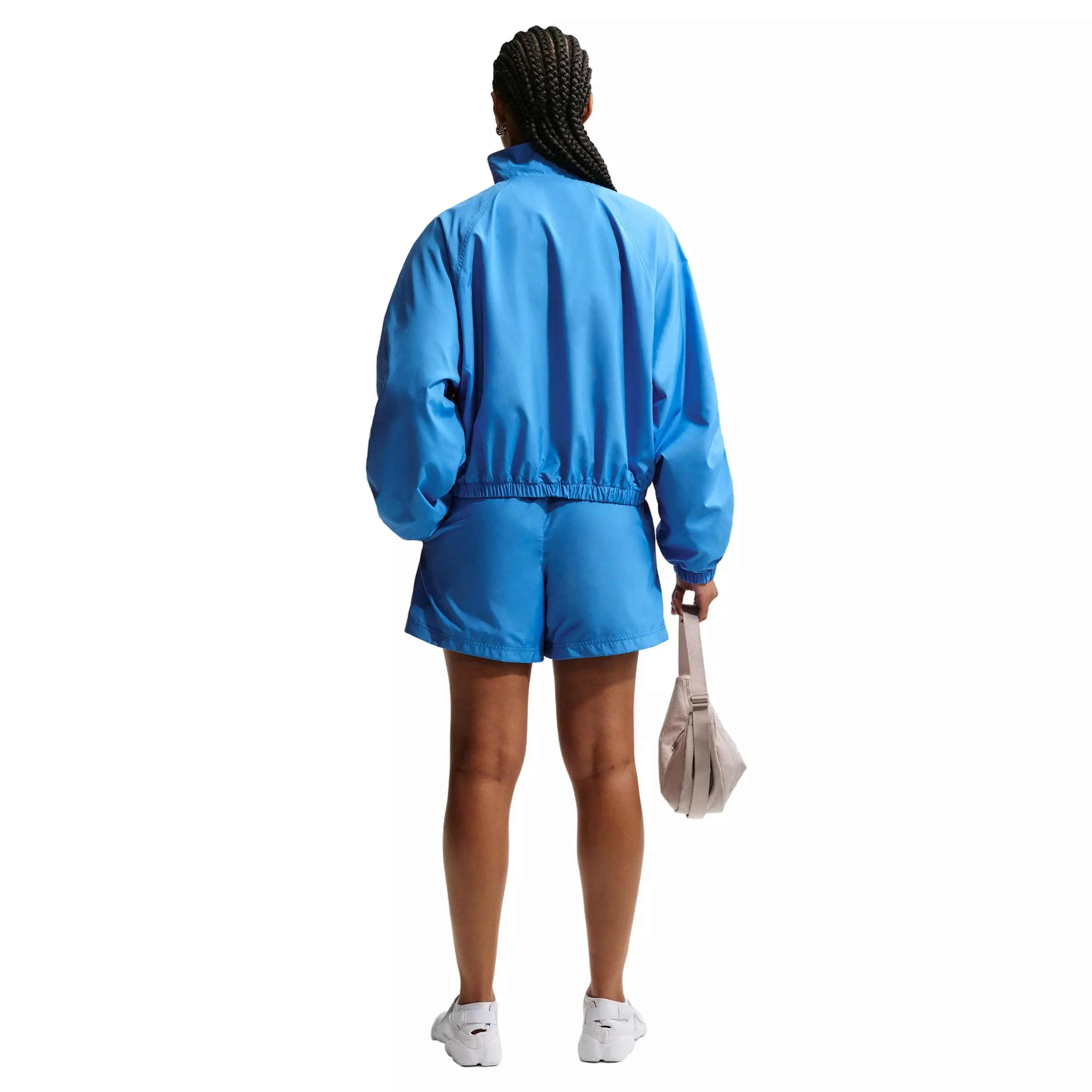 Nike Women's Sportswear Essentials Mid-Rise Woven Shorts - LT BLUE