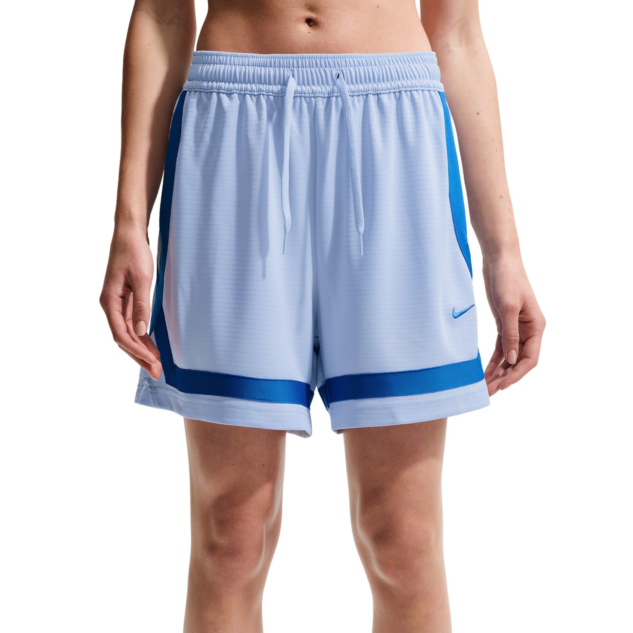Nike Women's Crossover Dri-FIT 5" Basketball Shorts - Blue - BLUE Thumbnail View 3