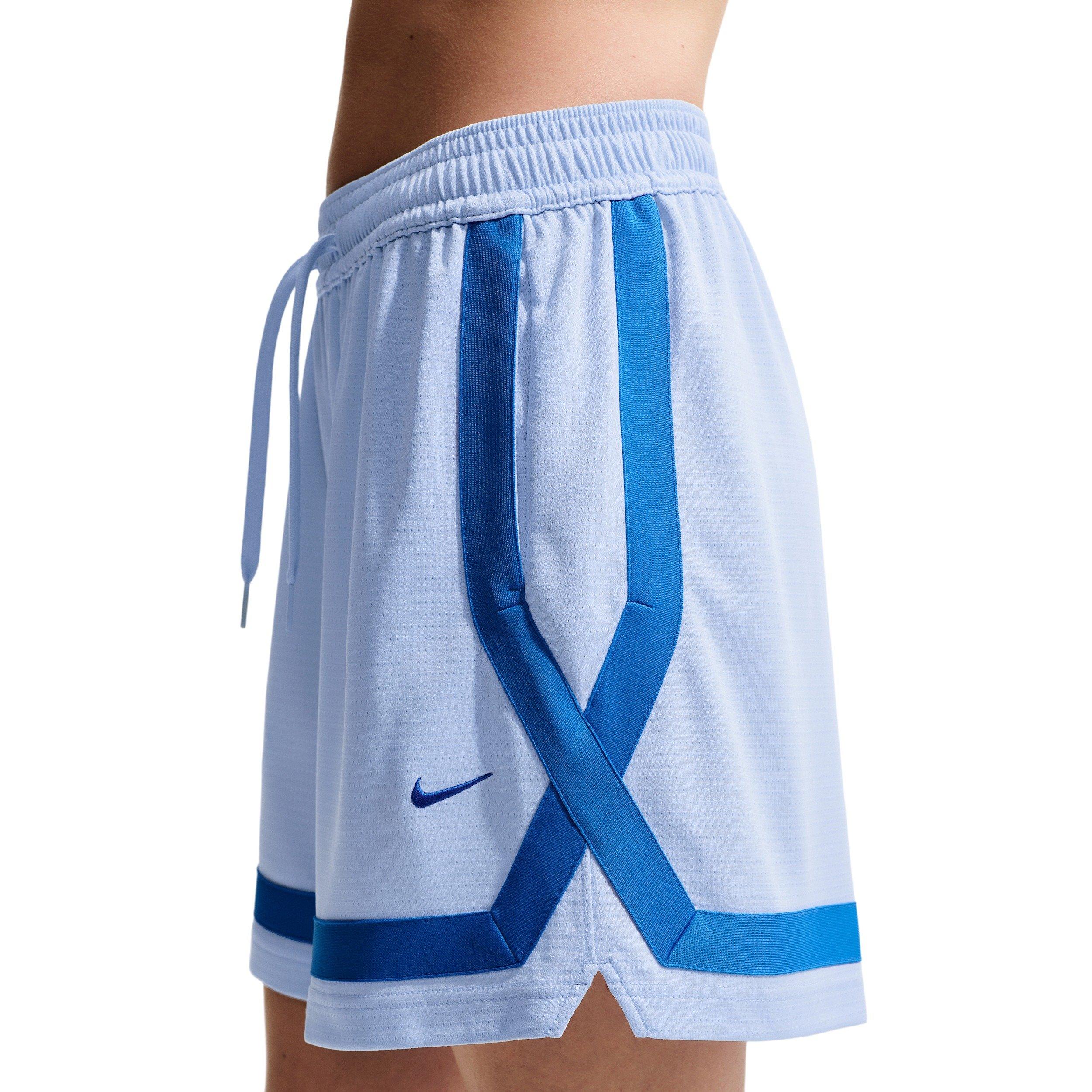 Nike Women's Crossover Dri-FIT 5" Basketball Shorts - Blue - BLUE Thumbnail View 4
