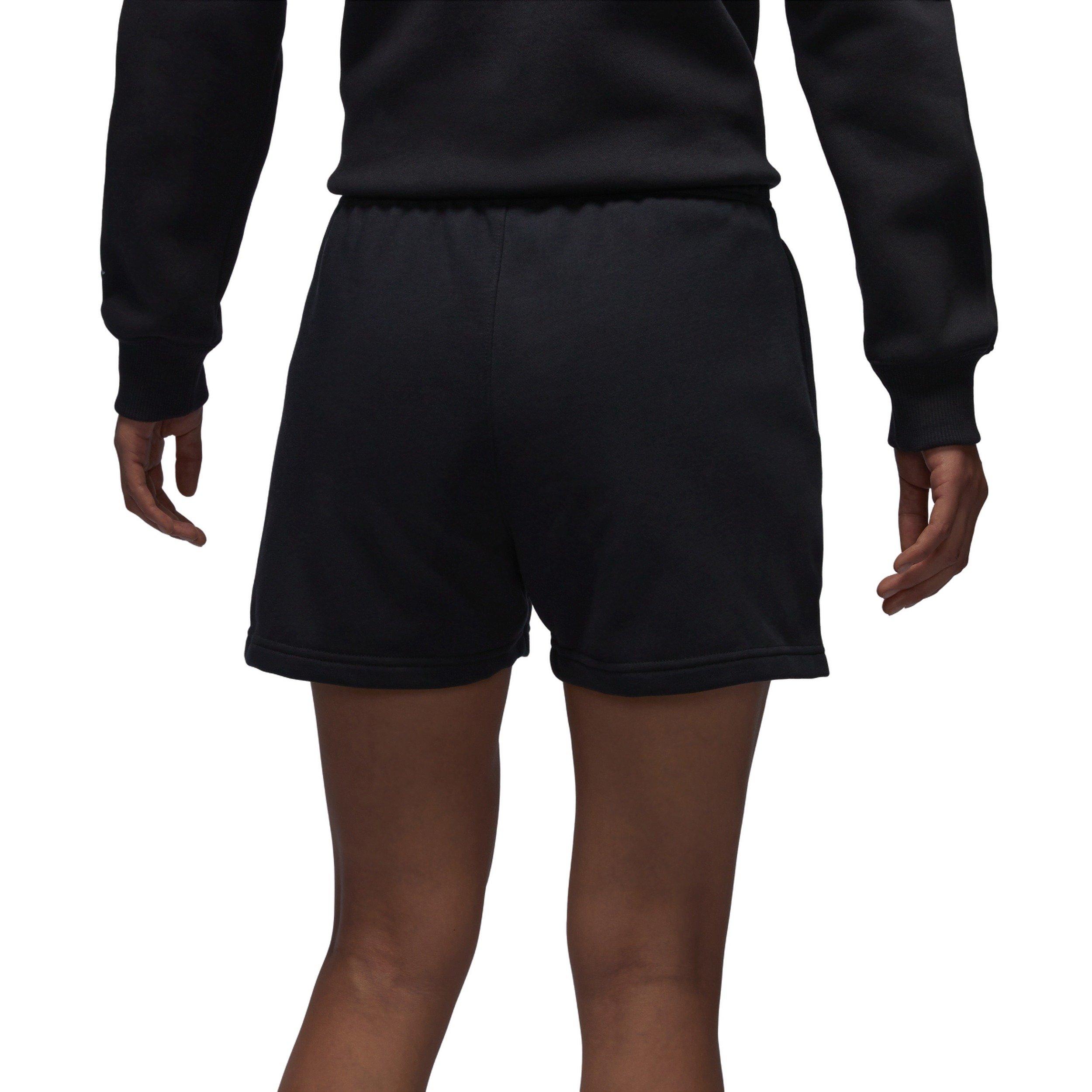 Jordan Women's Brooklyn Fleece Shorts - BLACK/WHITE Thumbnail View 2
