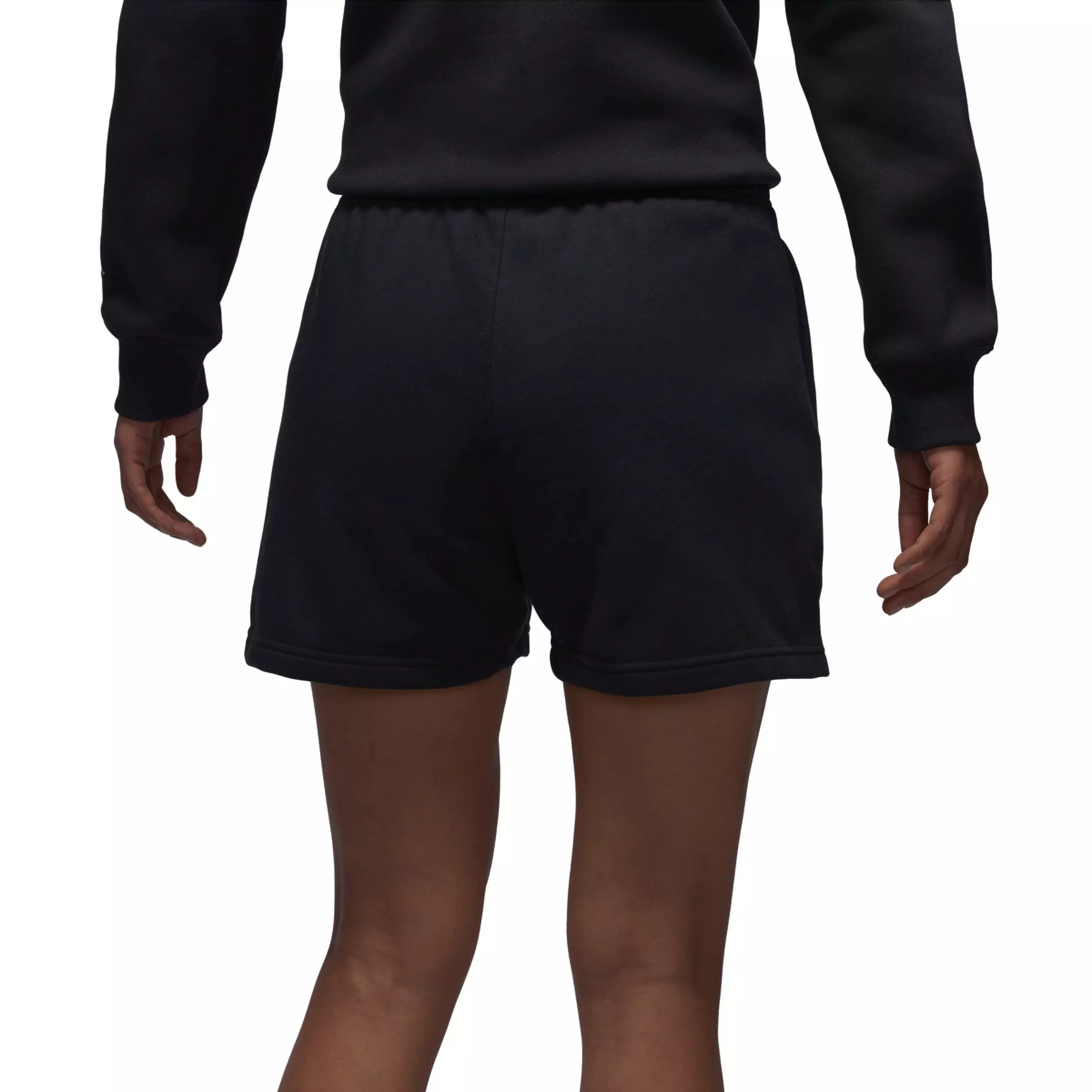 Jordan Women's Brooklyn Fleece Shorts - BLACK/WHITE