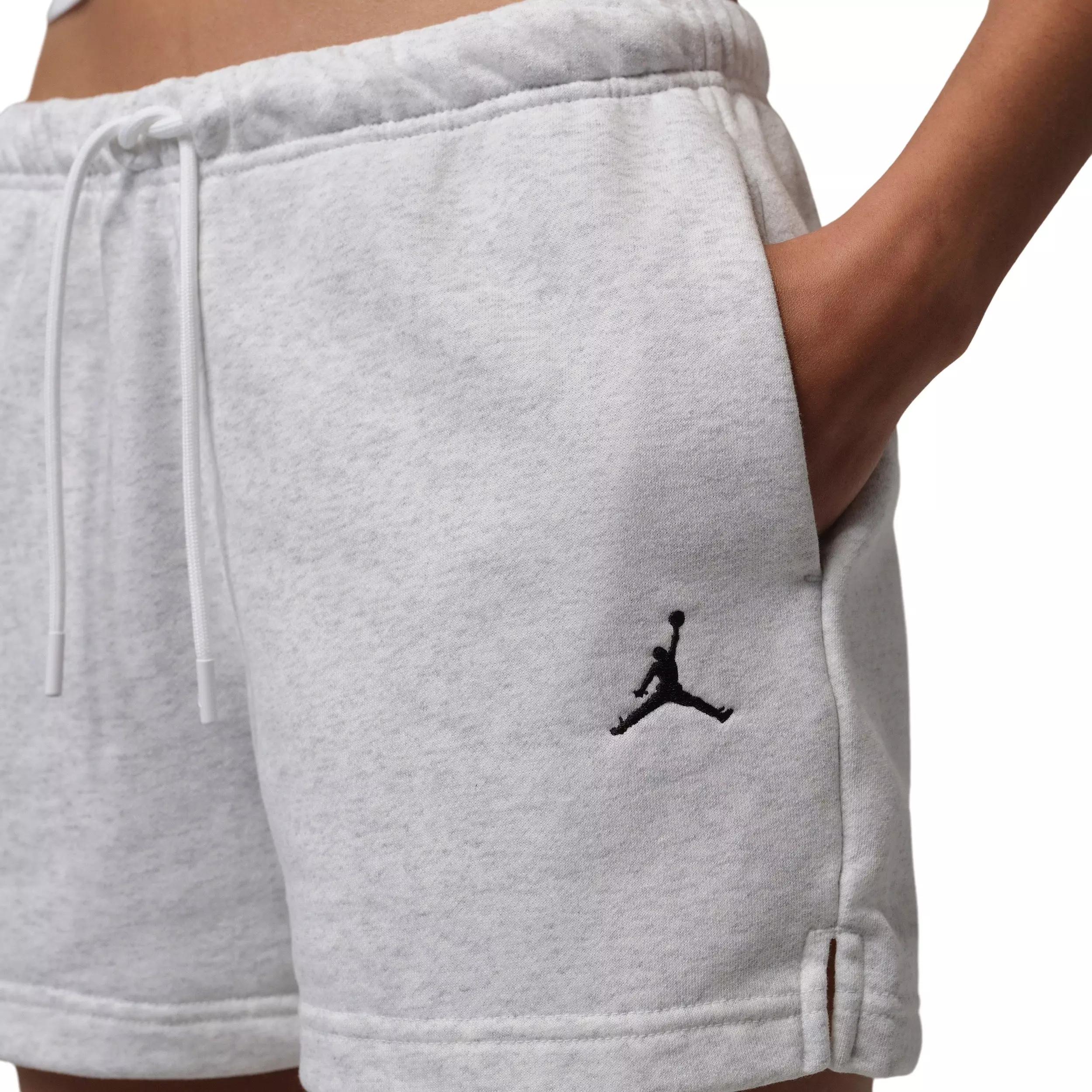 Jordan Women's Brooklyn Fleece Shorts - BROWN/BLACK