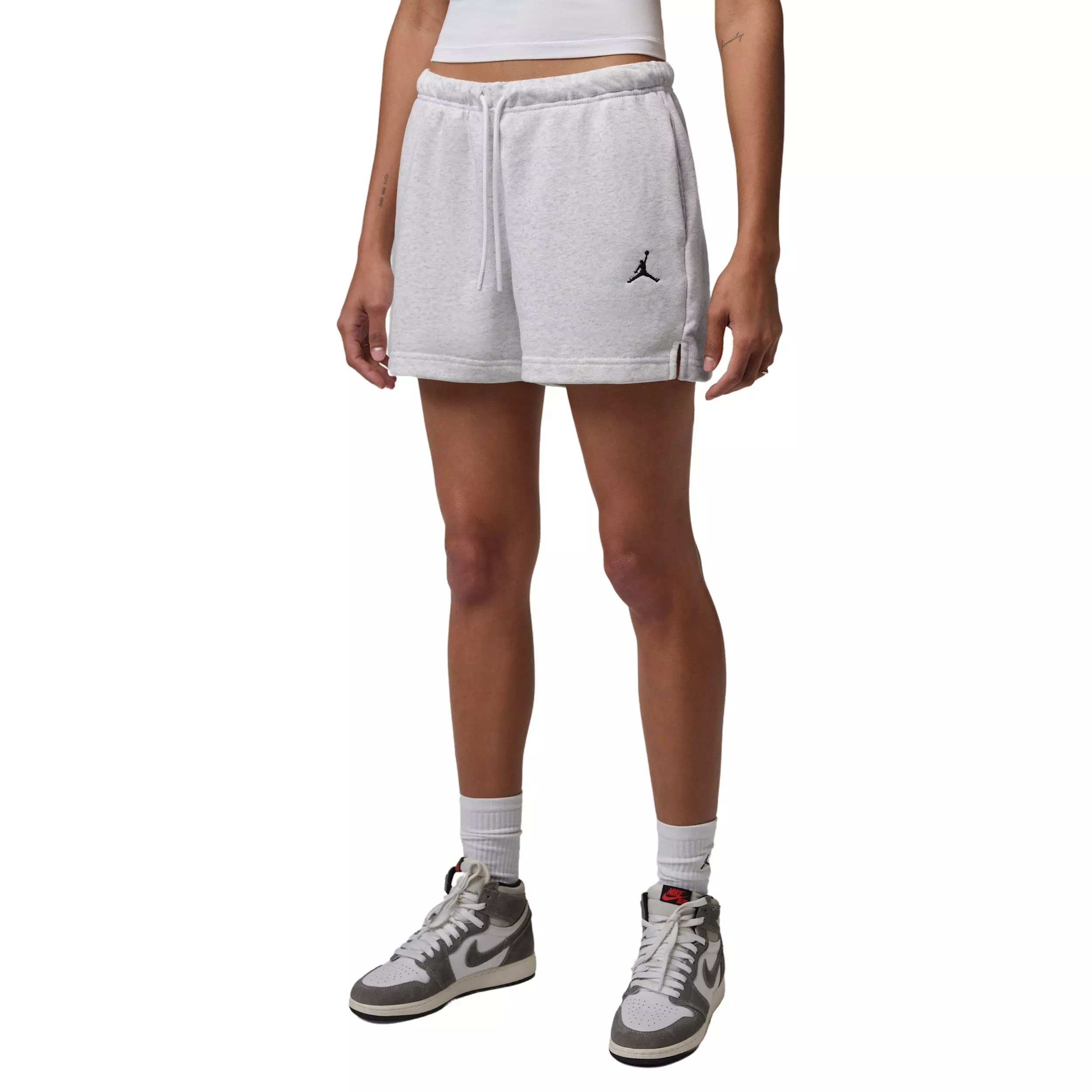 Jordan Women's Brooklyn Fleece Shorts - BROWN/BLACK