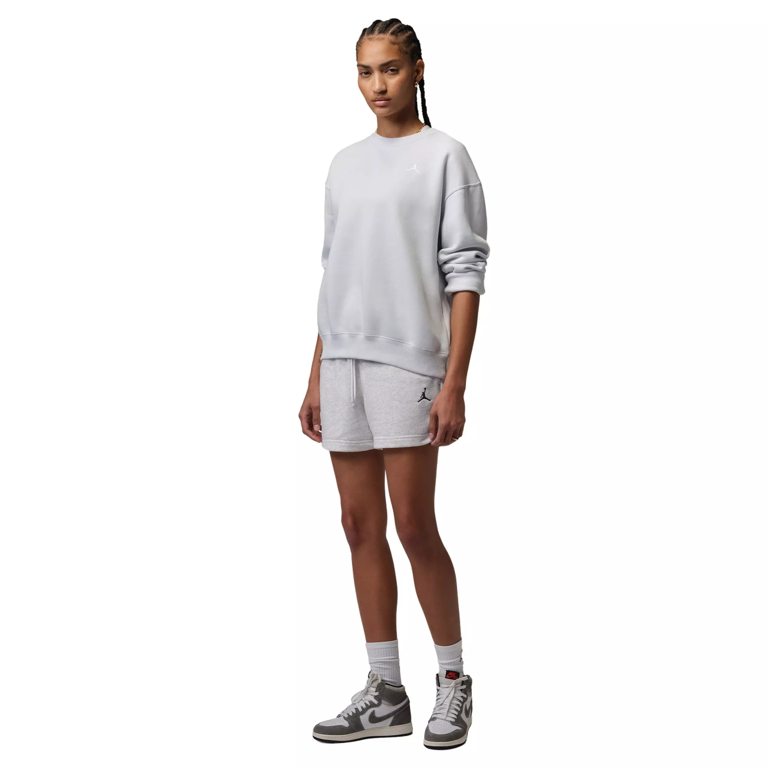 Jordan Women's Brooklyn Fleece Shorts - BROWN/BLACK