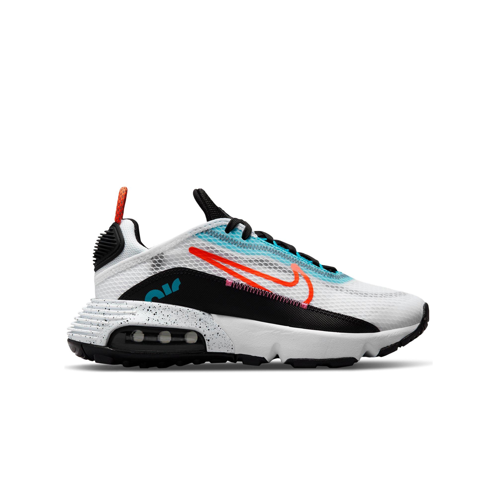 Nike Air Max 2090 "White/Black/Blue/Orange" Grade School Boys' Shoe - WHITE Thumbnail View 1