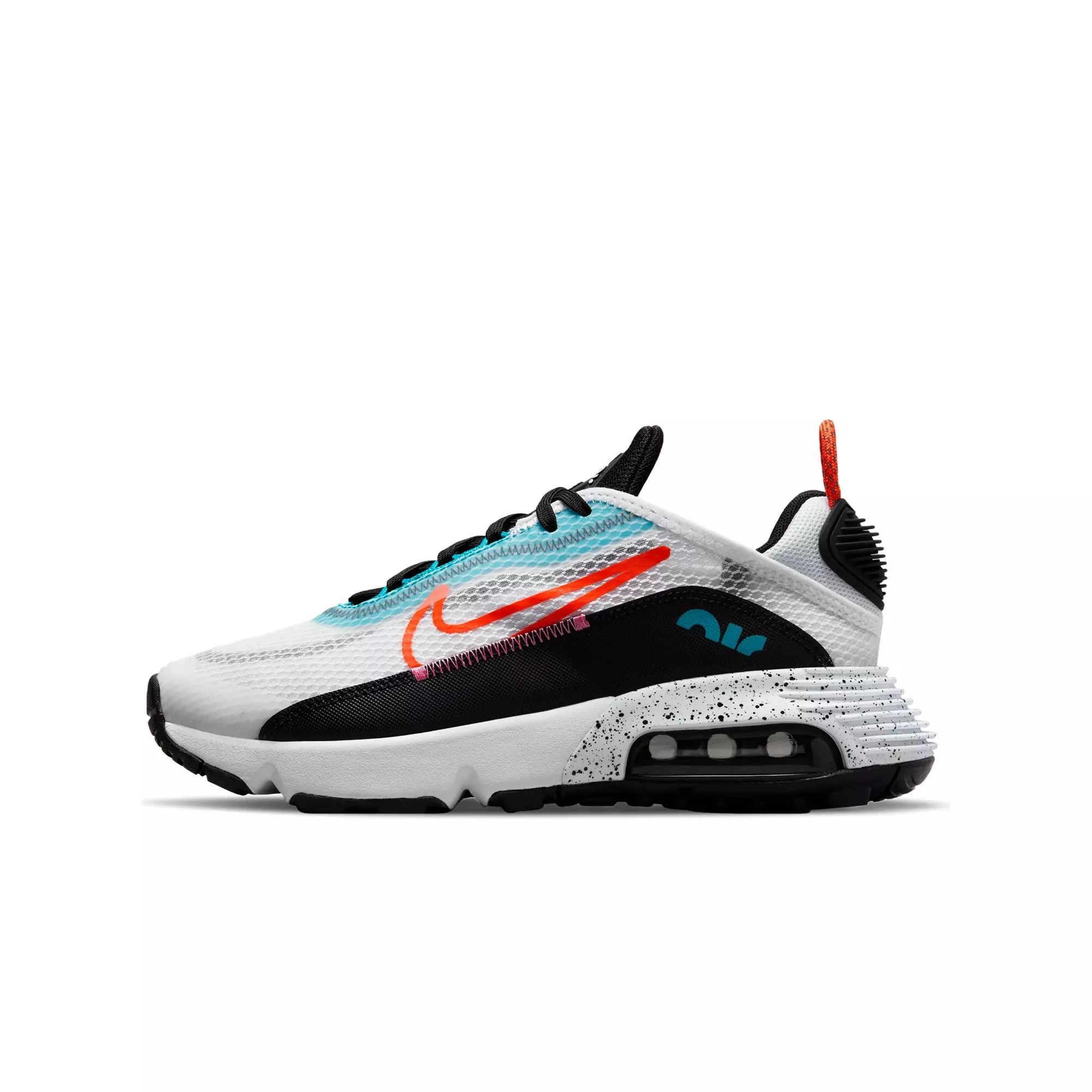 Nike Air Max 2090 "White/Black/Blue/Orange" Grade School Boys' Shoe - WHITE