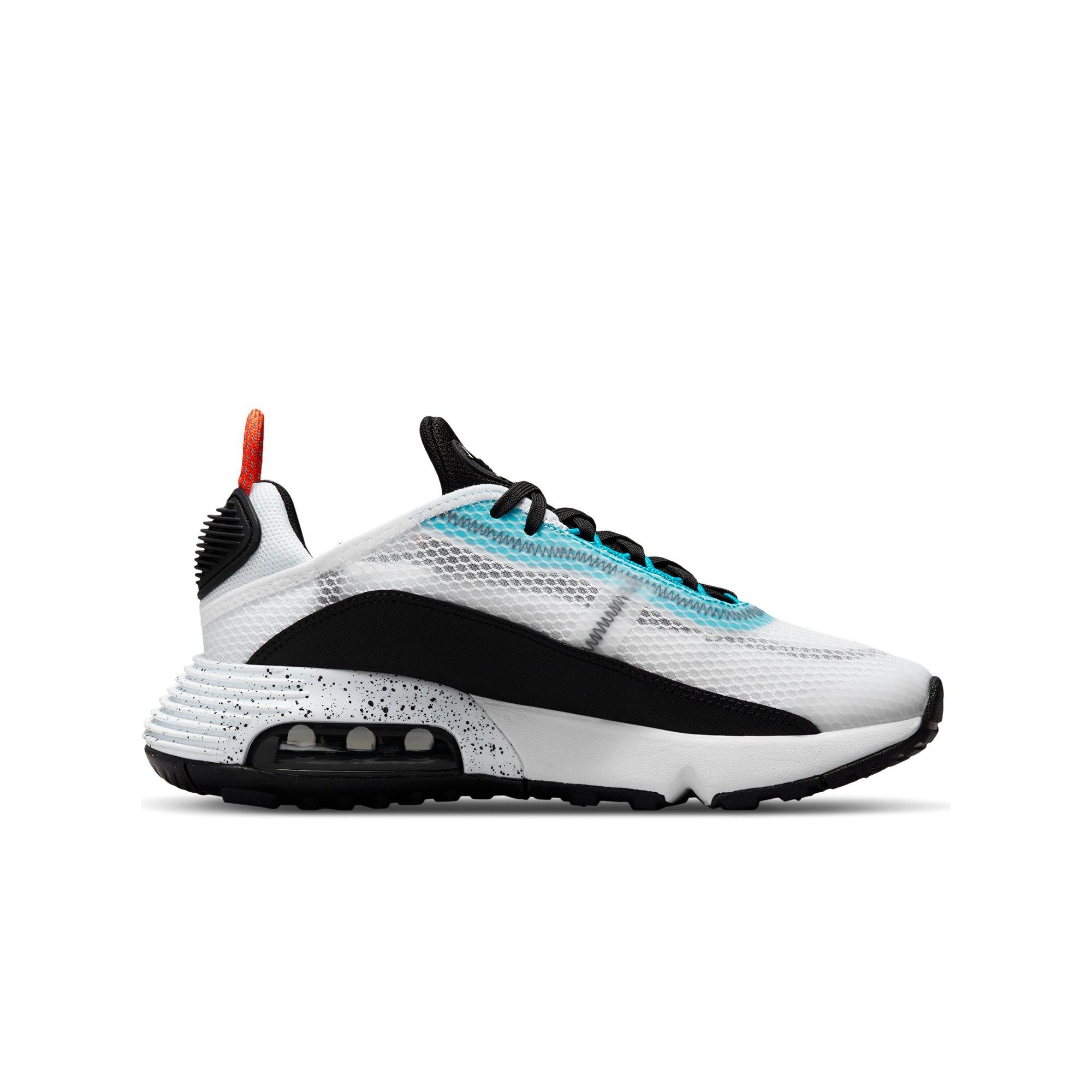 Nike Air Max 2090 "White/Black/Blue/Orange" Grade School Boys' Shoe - WHITE Thumbnail View 3