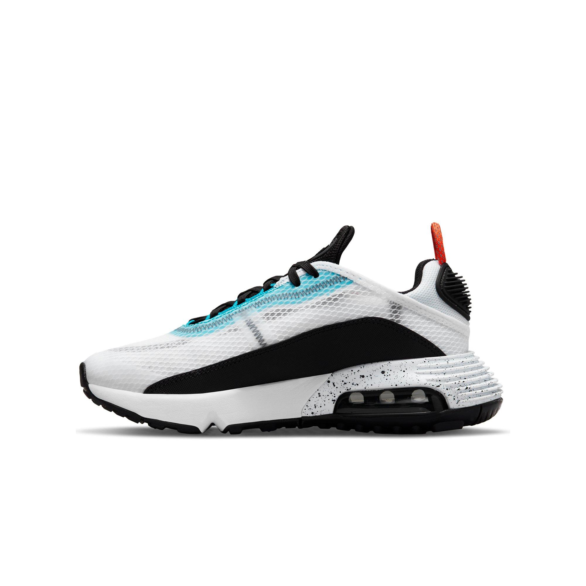 Nike Air Max 2090 "White/Black/Blue/Orange" Grade School Boys' Shoe - WHITE Thumbnail View 4