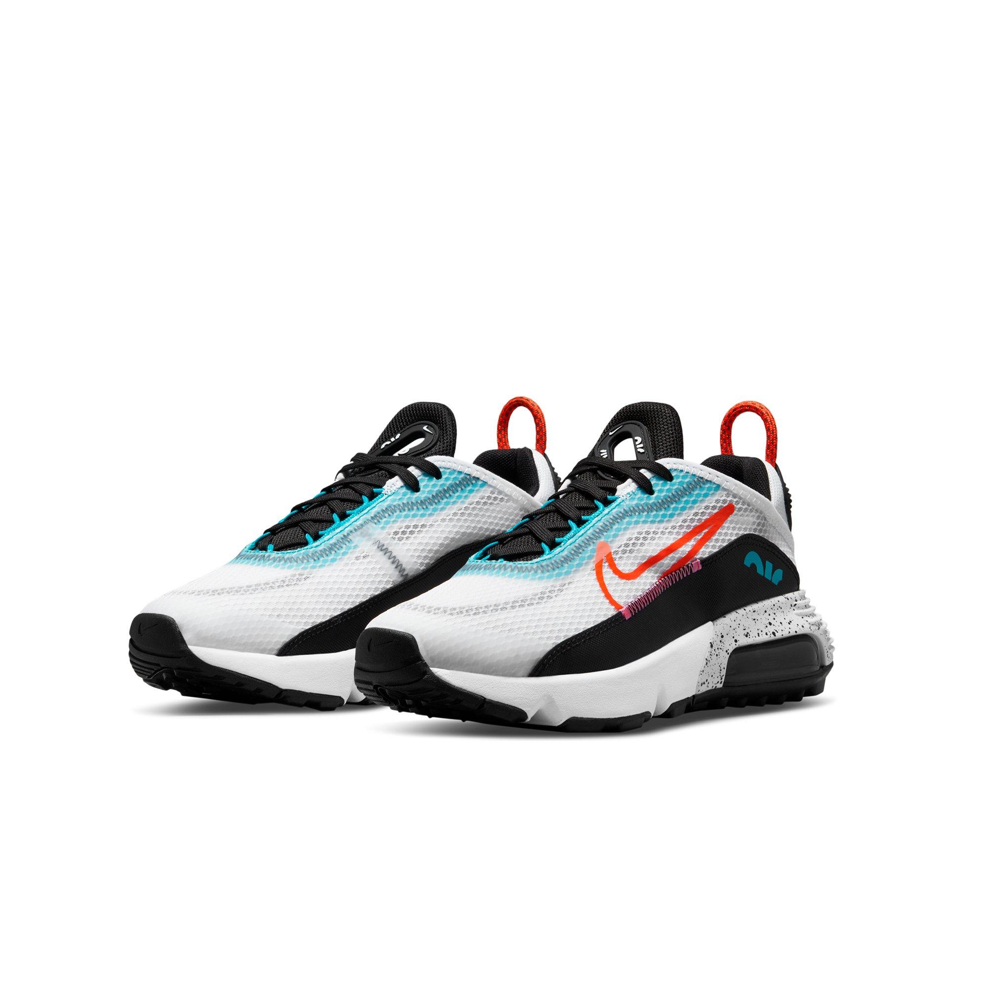 Nike Air Max 2090 "White/Black/Blue/Orange" Grade School Boys' Shoe - WHITE Thumbnail View 5
