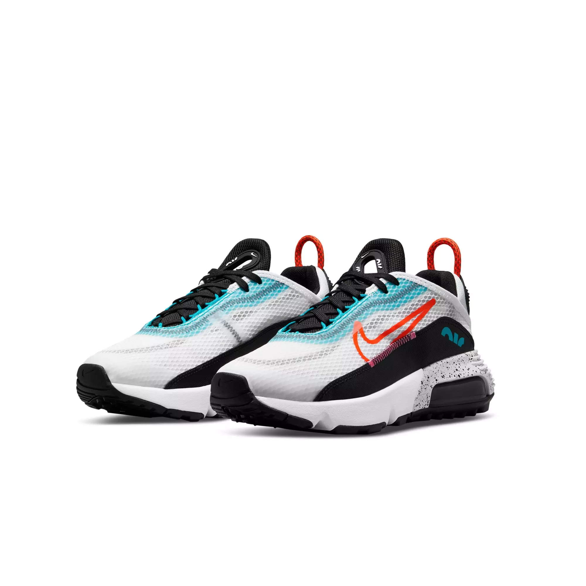 Nike Air Max 2090 "White/Black/Blue/Orange" Grade School Boys' Shoe - WHITE