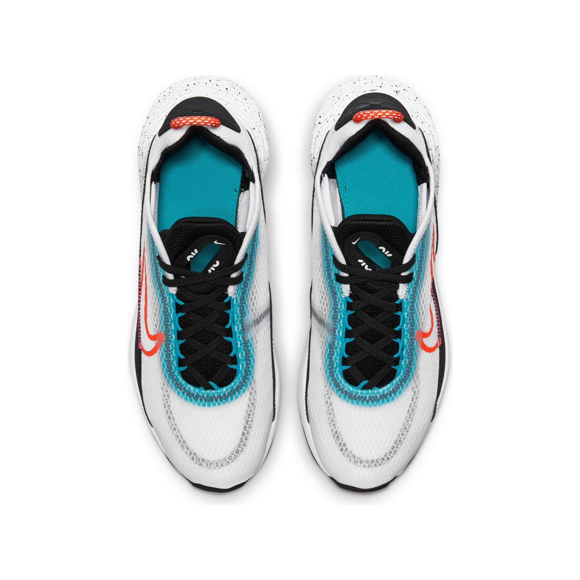 Nike Air Max 2090 "White/Black/Blue/Orange" Grade School Boys' Shoe - WHITE Thumbnail View 6