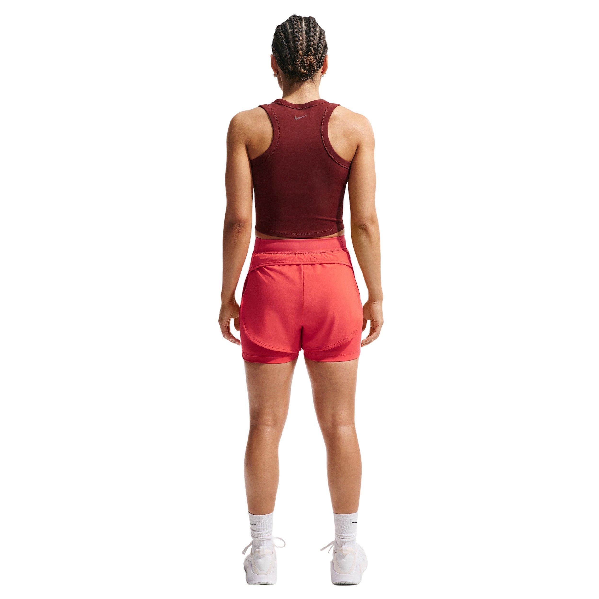 Nike Women's Universa 2-in-1 5" Shorts - Light Crimson - LIGHT CRIMSON Thumbnail View 2