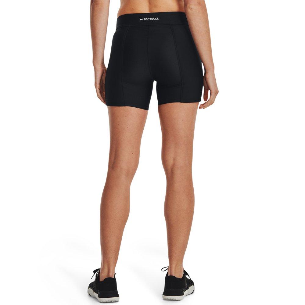 Under Armour Women's Diamond Utility Slider Shorts-Black - BLACK Thumbnail View 2