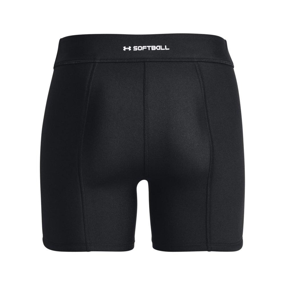 Under Armour Women's Diamond Utility Slider Shorts-Black - BLACK Thumbnail View 4