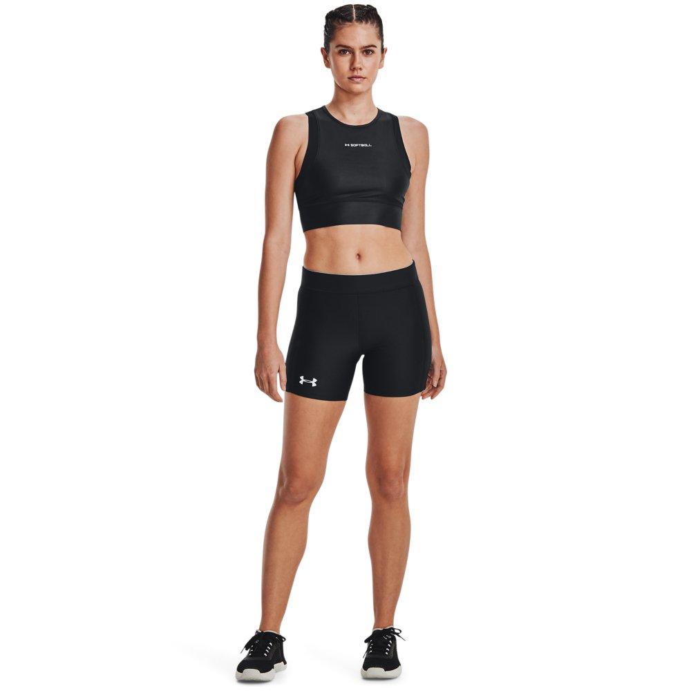 Under Armour Women's Diamond Utility Slider Shorts-Black - BLACK Thumbnail View 6