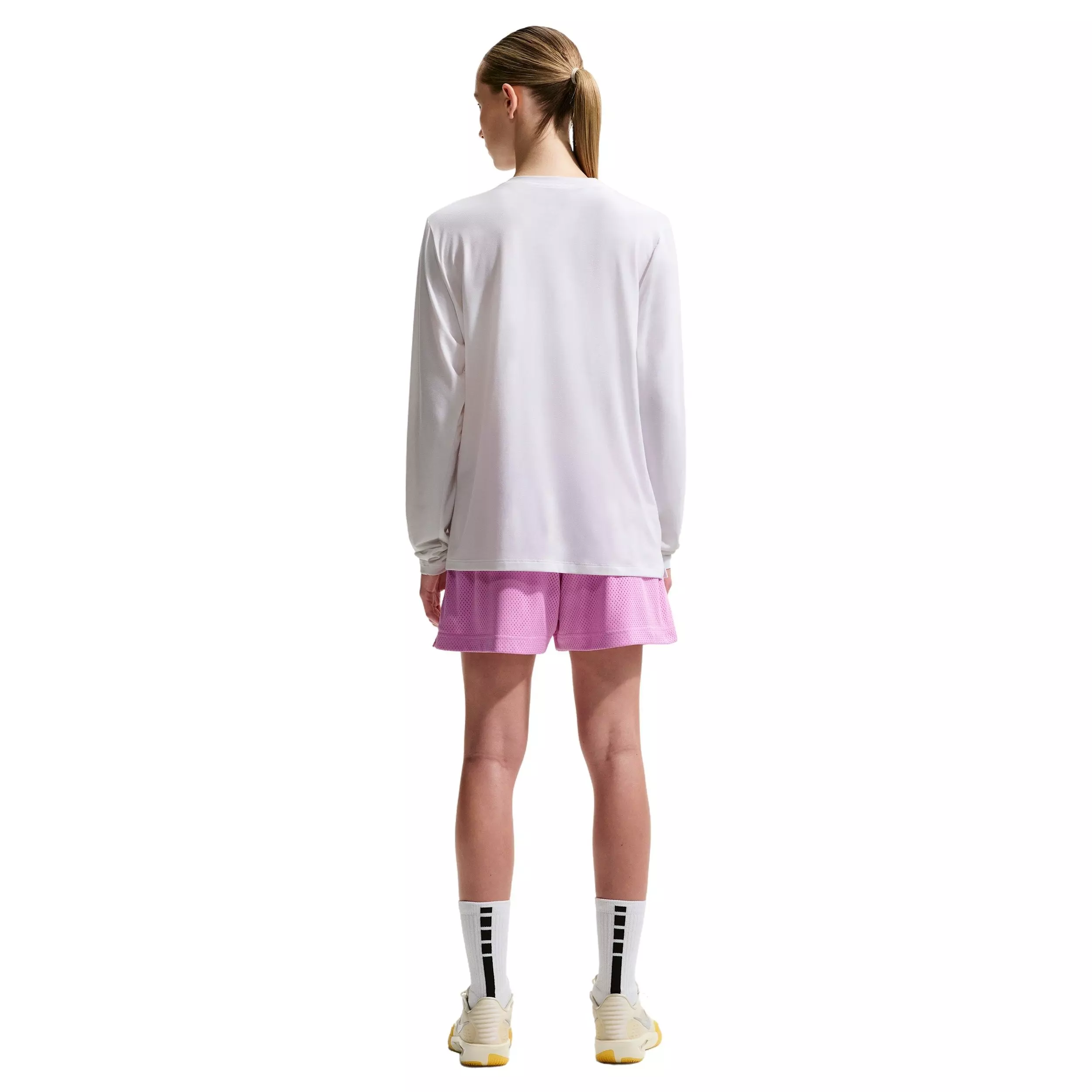 Nike Women's Essential Dri-FIT Mesh Basketball Shorts - Magenta - MAGENTA