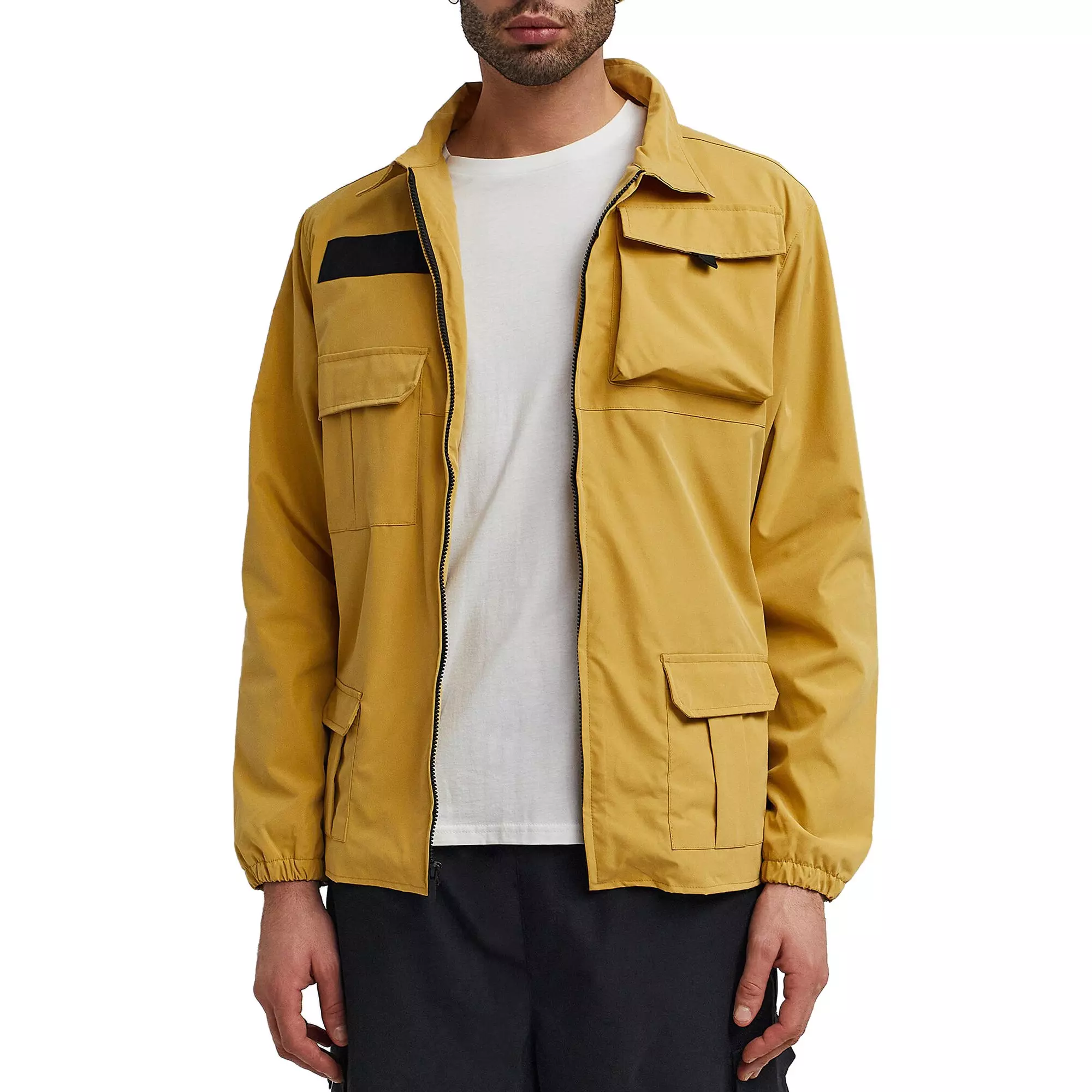 Reason Men's Explorer Utility Twill Jacket - Tan - TAN