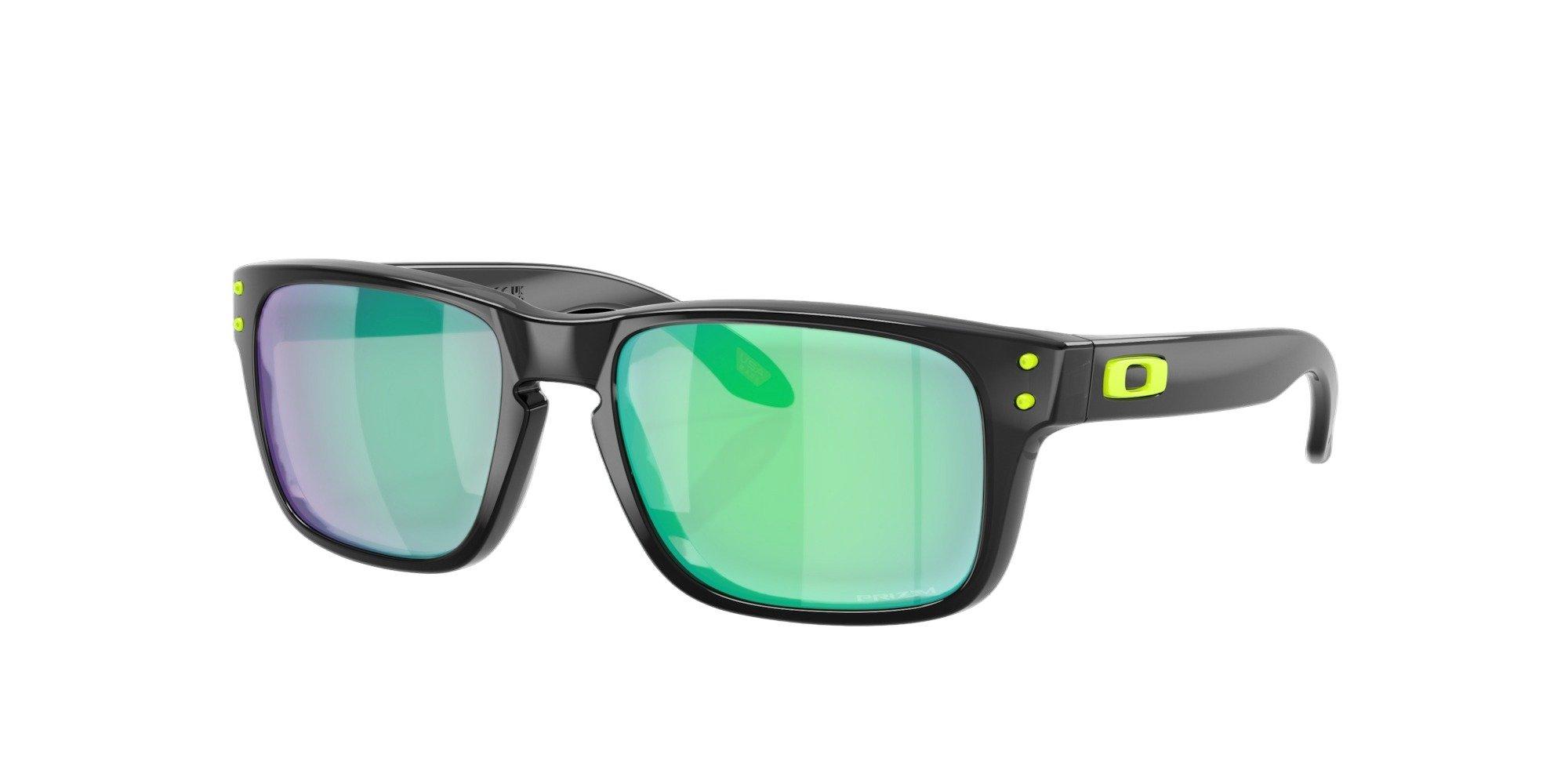 Oakley Youth Holbrook XXS Prizm Jade Sunglasses &ndash; Black Ink - BLACK/GREEN Thumbnail View 1