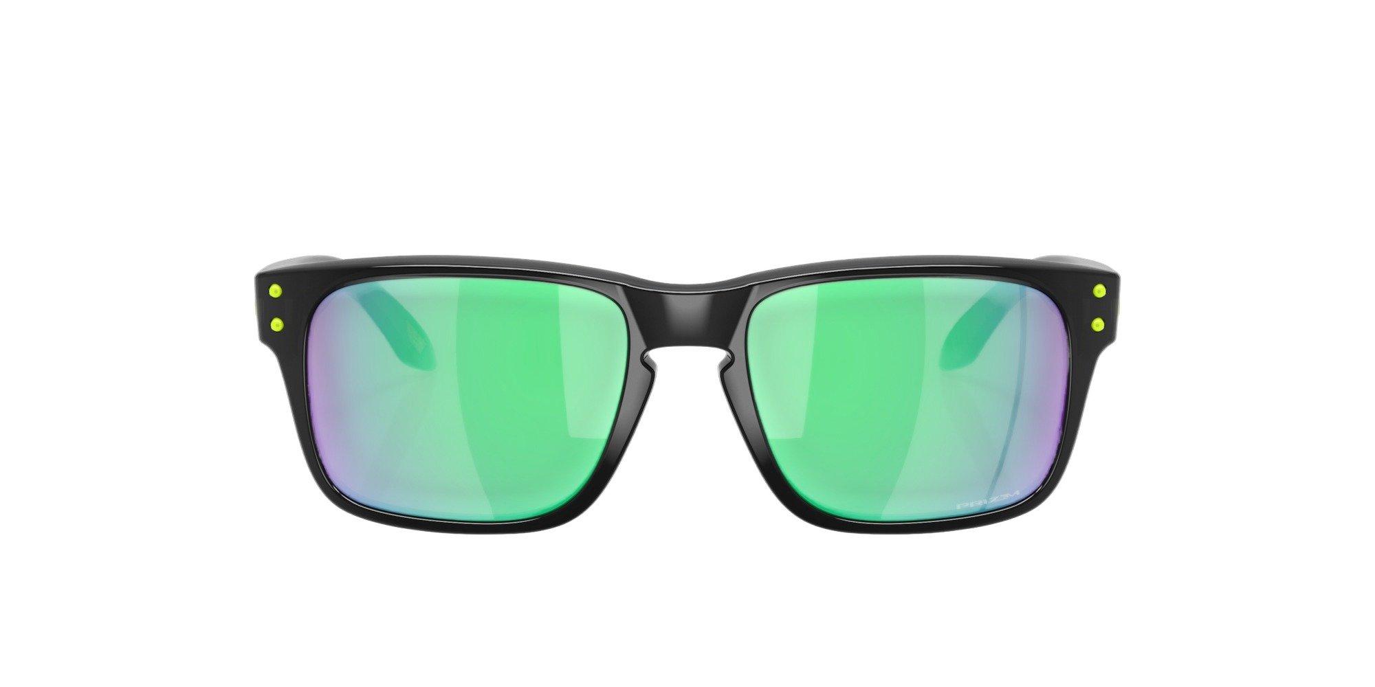 Oakley Youth Holbrook XXS Prizm Jade Sunglasses &ndash; Black Ink - BLACK/GREEN Thumbnail View 2