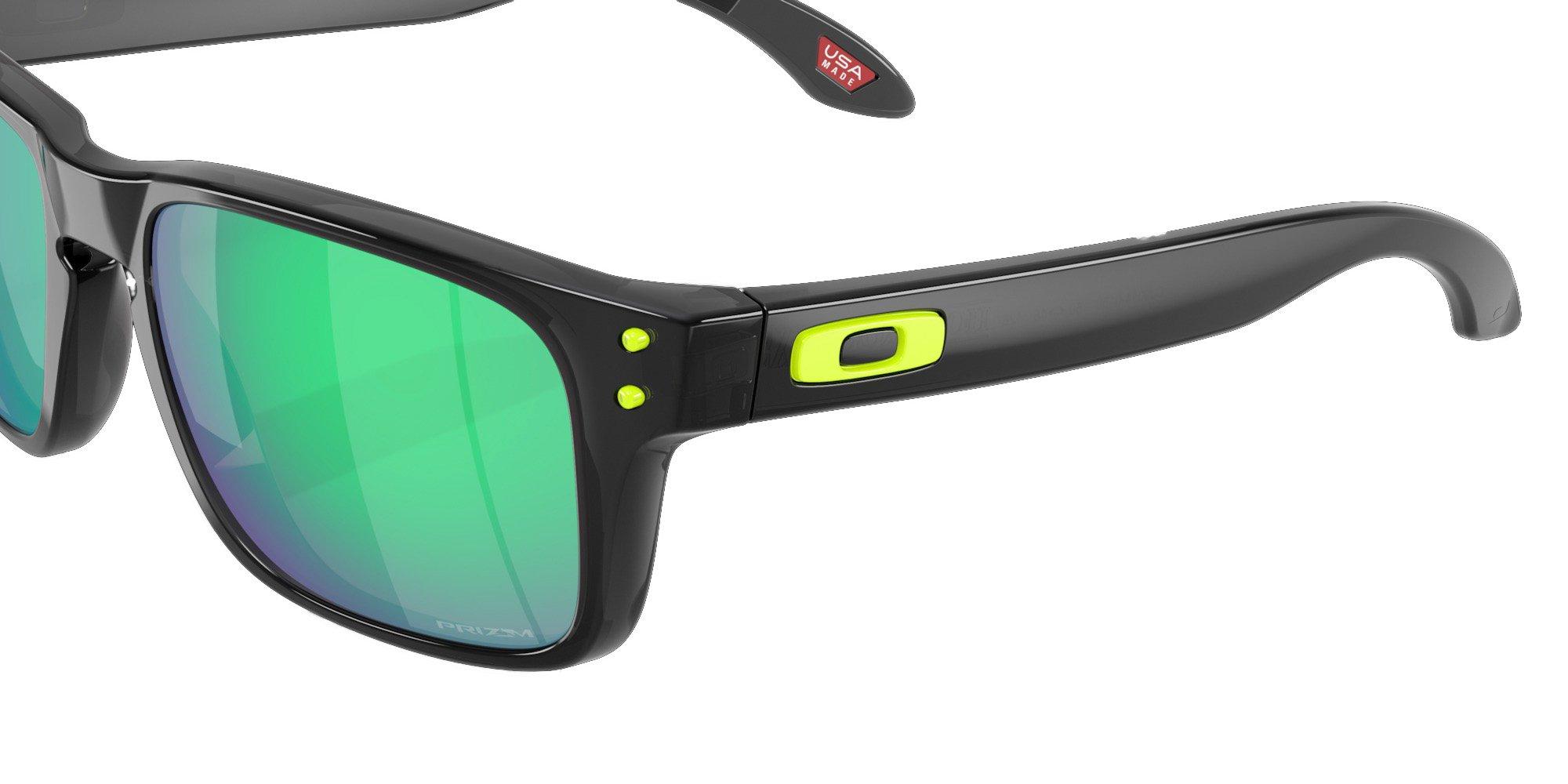 Oakley Youth Holbrook XXS Prizm Jade Sunglasses &ndash; Black Ink - BLACK/GREEN Thumbnail View 4