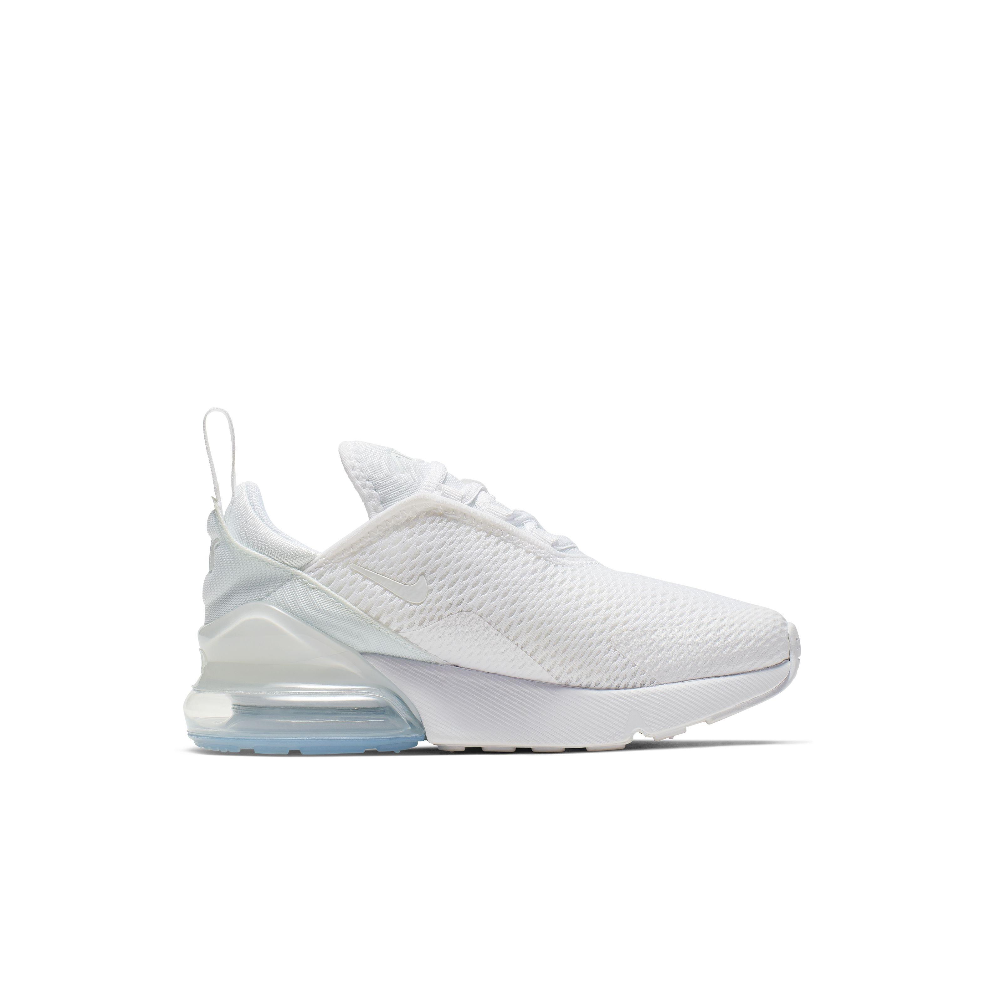 Nike Air Max 270 Preschool Kids' "White/Metallic Silver" Shoe